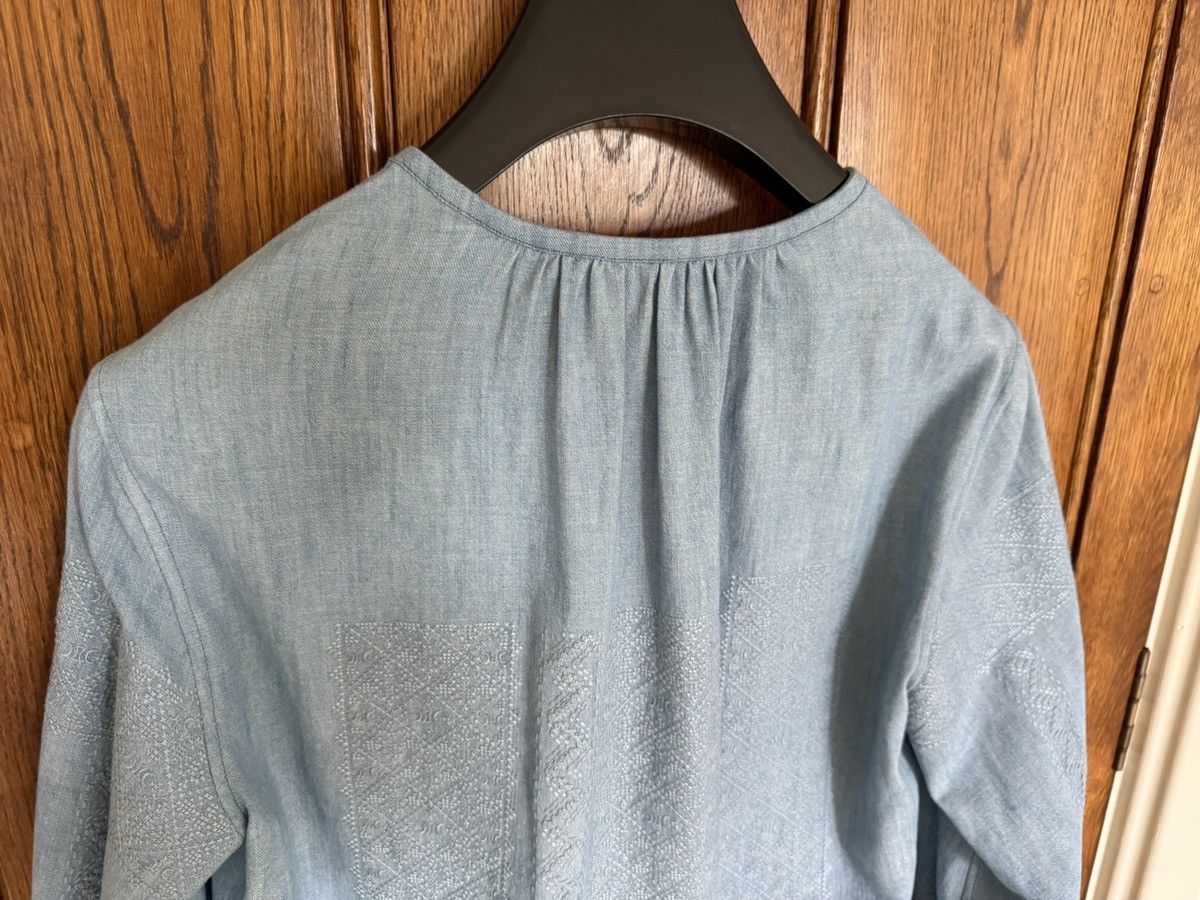 Celine $2450 SS24 Celine embroidered blouse shirt Hedi sample Size M / US 6-8 / IT 42-44 - 21 Thumbnail