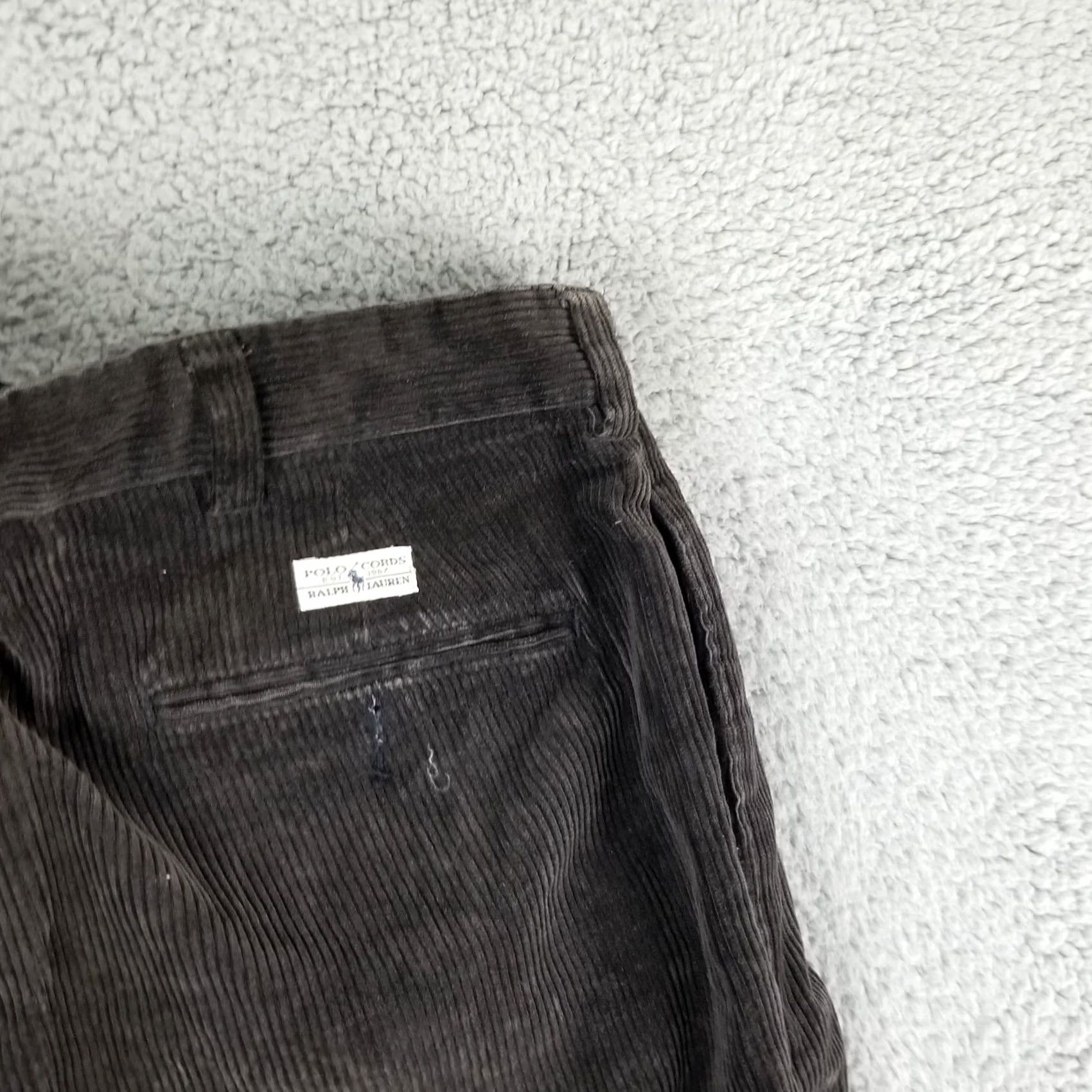 Polo Ralph Lauren Polo Ralph Lauren Corduroy Pants VTG 38X30 Coffee Brown Pleated Chunky Cord Pony Mens Pants Brown Corduroy 5-Pocket Size US M / EU 48-50 / 2 - 6 Thumbnail