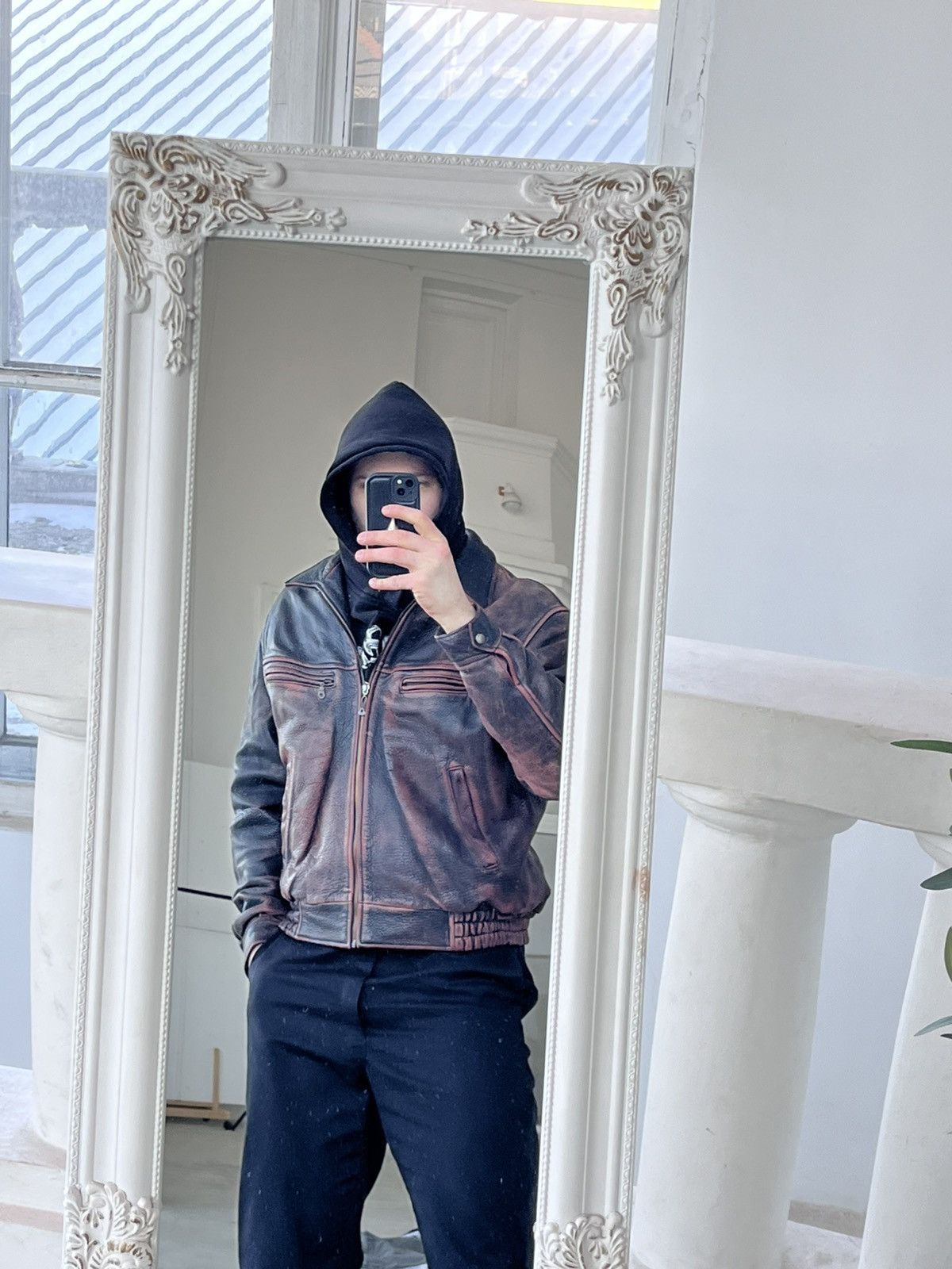Genuine Leather Hype Vintage Coach Black Red Leather Bomber Jacket Y2K Sk8 Size US XL / EU 56 / 4 - 4 Thumbnail