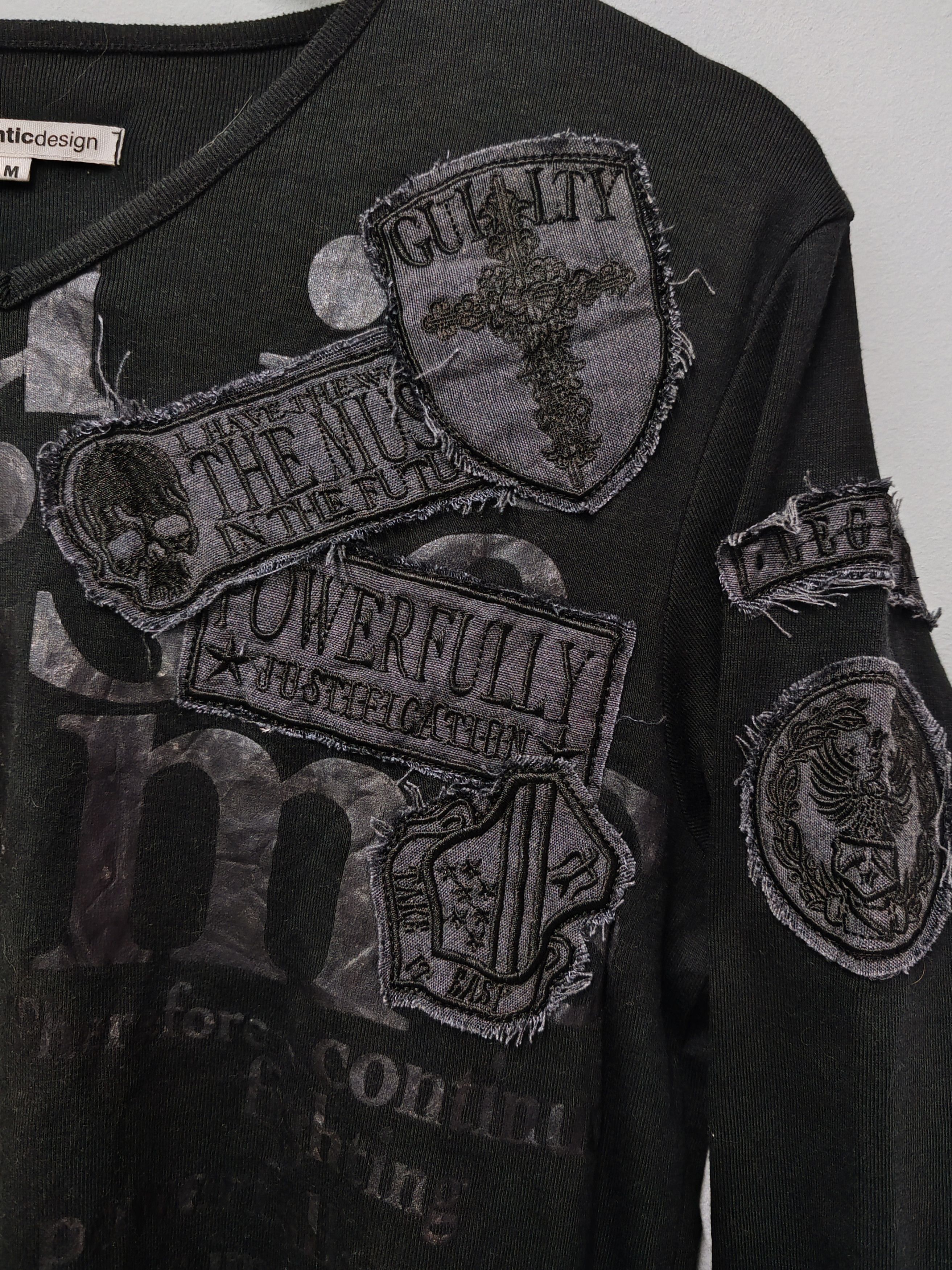 Japanese Brand Semantic Design Patches Long Sleeve Tee Seditionaries Skull Size US M / EU 48-50 / 2 - 2 Thumbnail