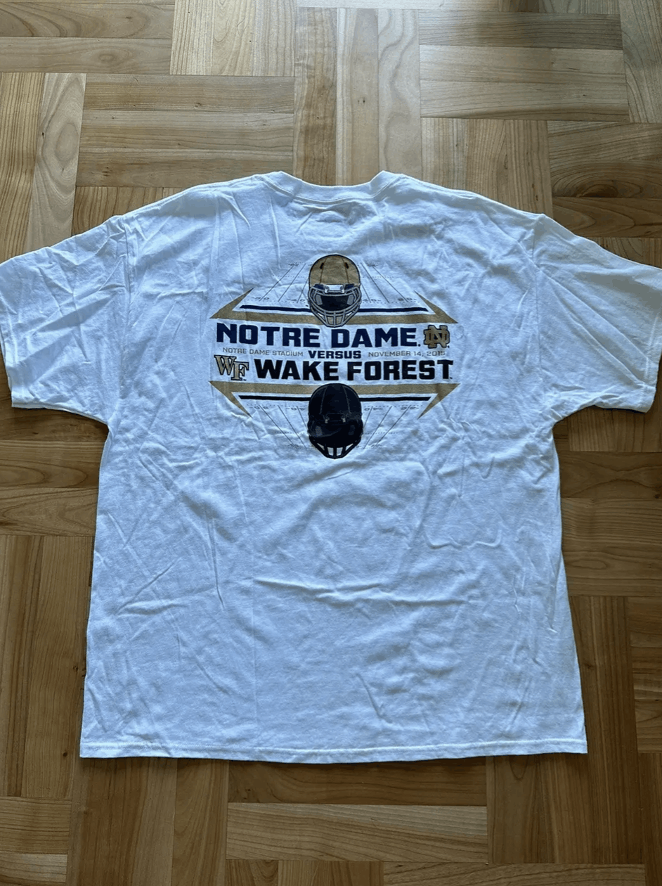 Champion 2015 Gameday Football Notre Dame vs Wake Forest Champion Size US L / EU 52-54 / 3 - 2 Thumbnail