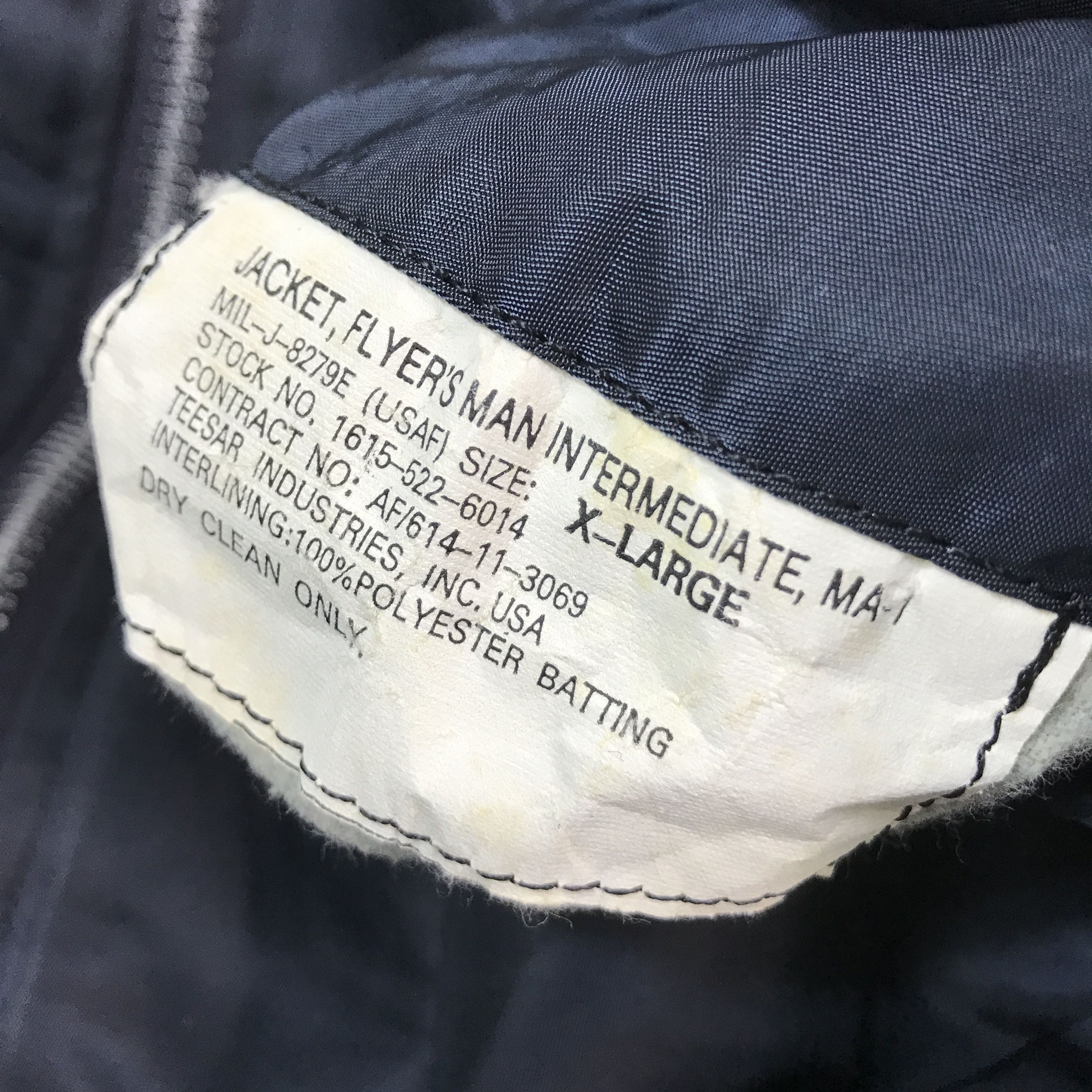 Vintage Vtg flyer's man intermediate Ma-1 Bomber jacket Size US L / EU 52-54 / 3 - 11 Thumbnail