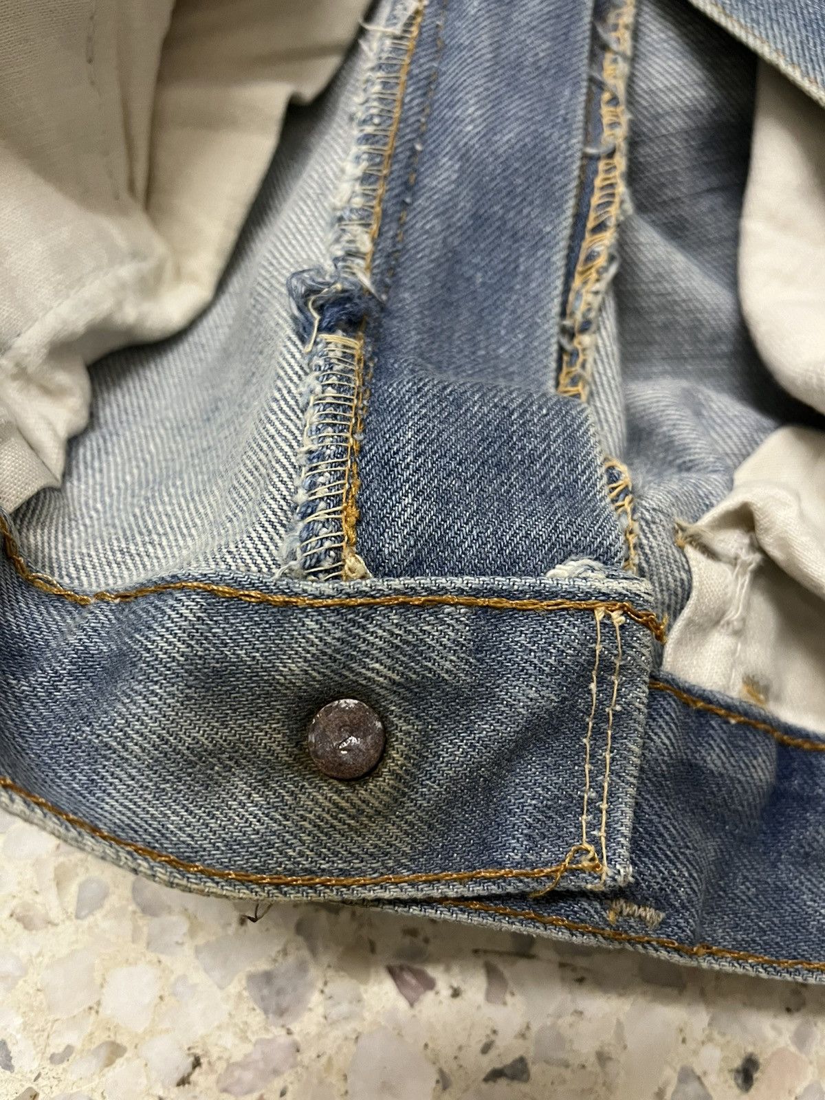 Levi's True vintage 60s levis oren tag 646 bell bottom button #2 Size US 33 - 5 Thumbnail