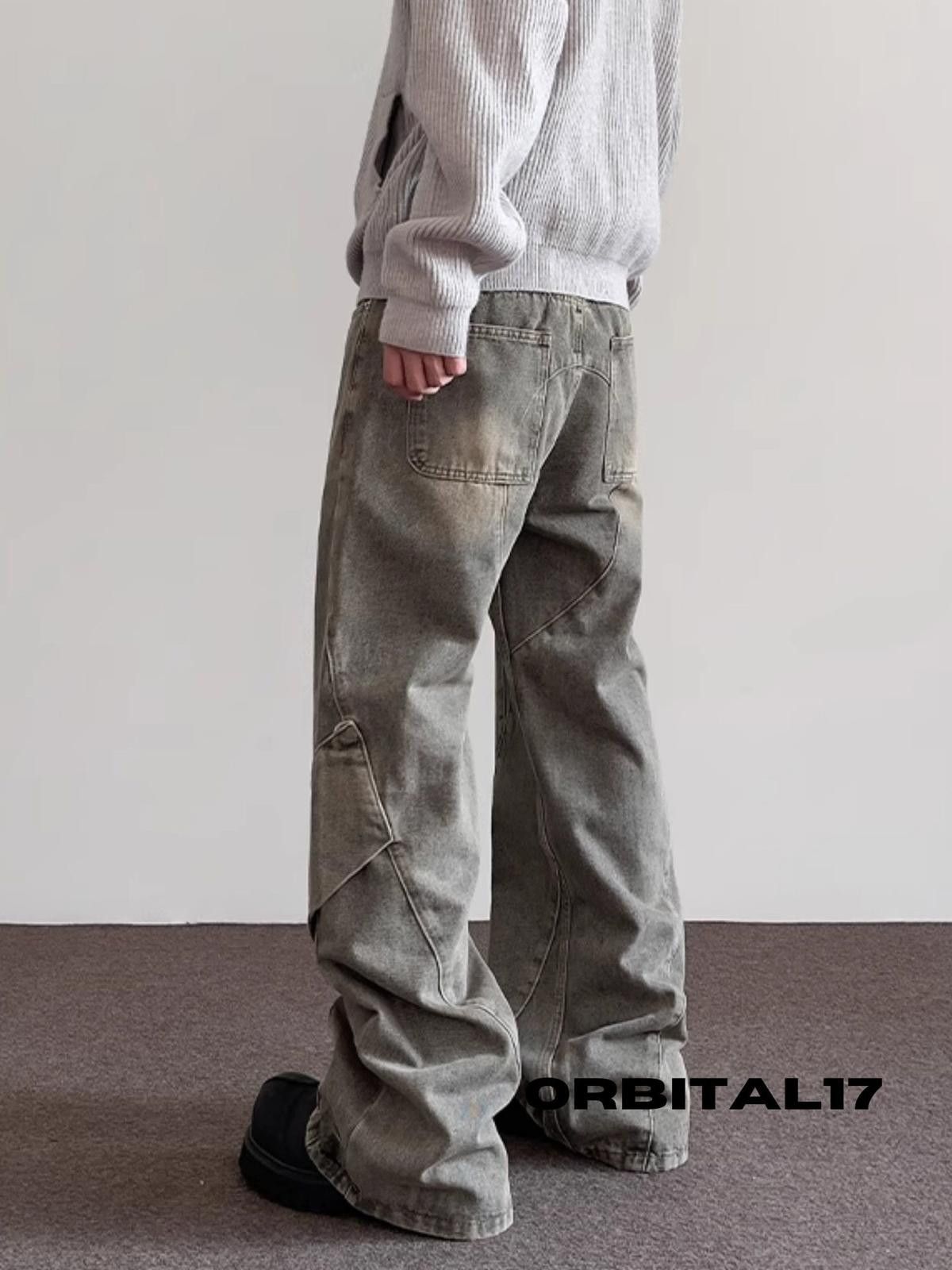 Vintage Embroidered Stacked Flare Denim Jeans Size US 30 / EU 46 - 5 Thumbnail