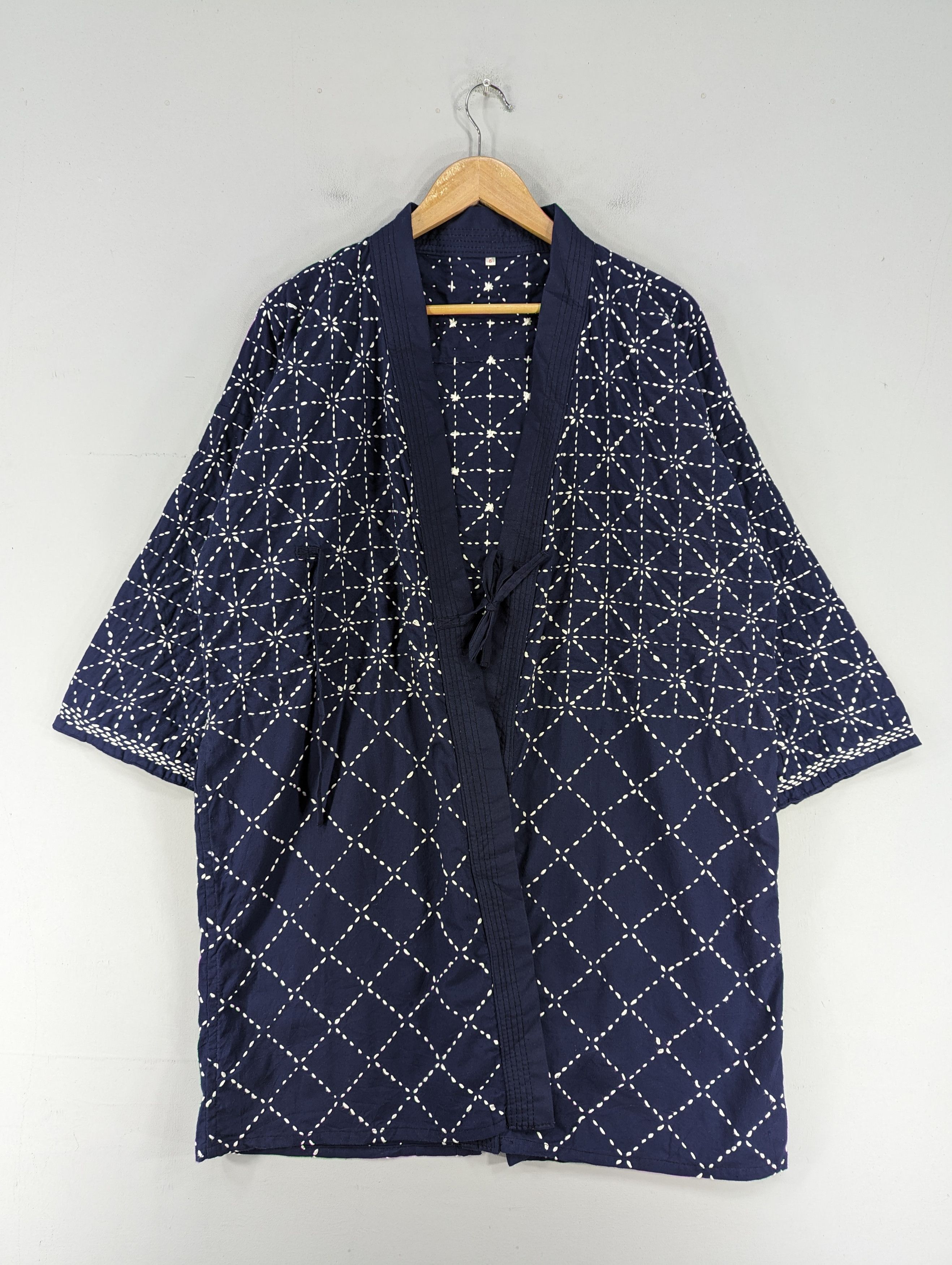 🔥RARE🔥Vintage Japanese Traditional Sashiko Stich Kimono