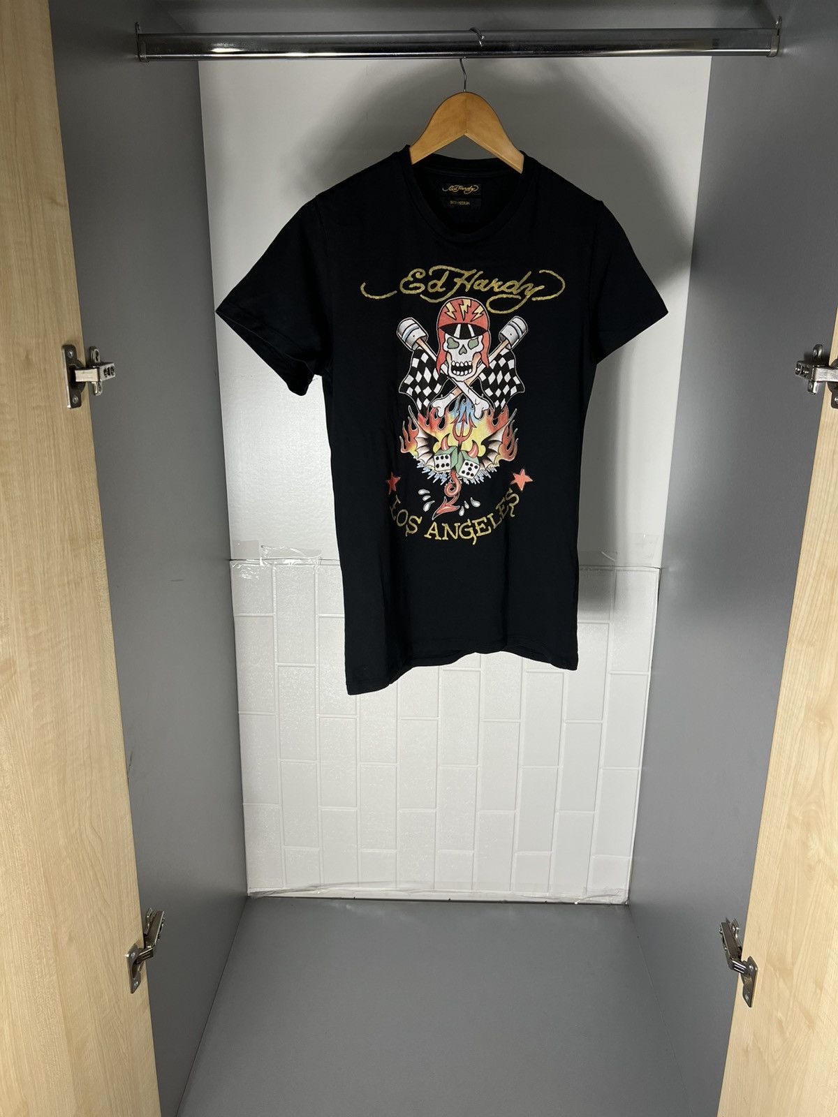 Ed Hardy VINTAGE EX HARDY BY CHRISTIAN PISTON HEAD DESIGNER Y2K 90s Size US M / EU 48-50 / 2 - 4 Thumbnail