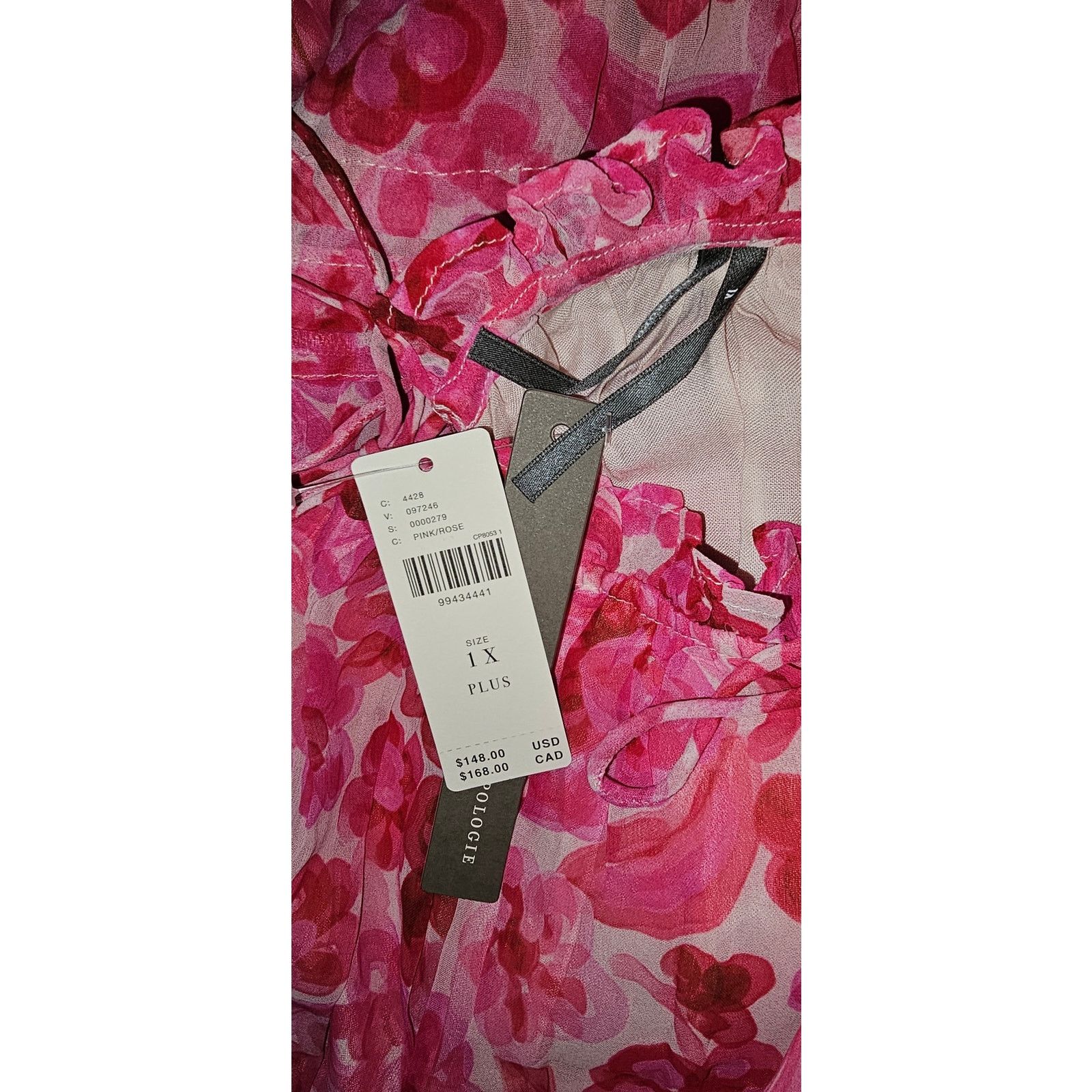 New The Somerset Halter Mini Dress $148 Plus 1X Pink Floral