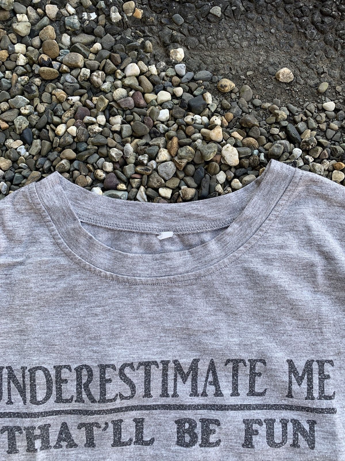 Vintage VTG 1980s “Underestimate Me - That’ll Be Fun” Slogan T-Shirt Size US M / EU 48-50 / 2 - 5 Thumbnail