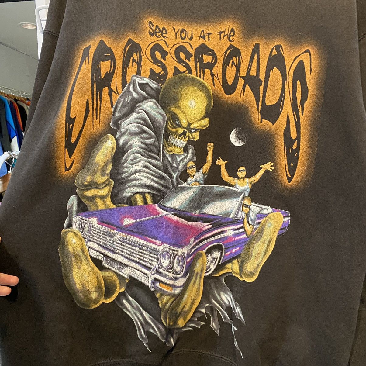 Vintage RARE VINTAGE SEE YOU AT THE CROSSROAD by ROLLIN HARD PHANTON Size US L / EU 52-54 / 3 - 5 Thumbnail