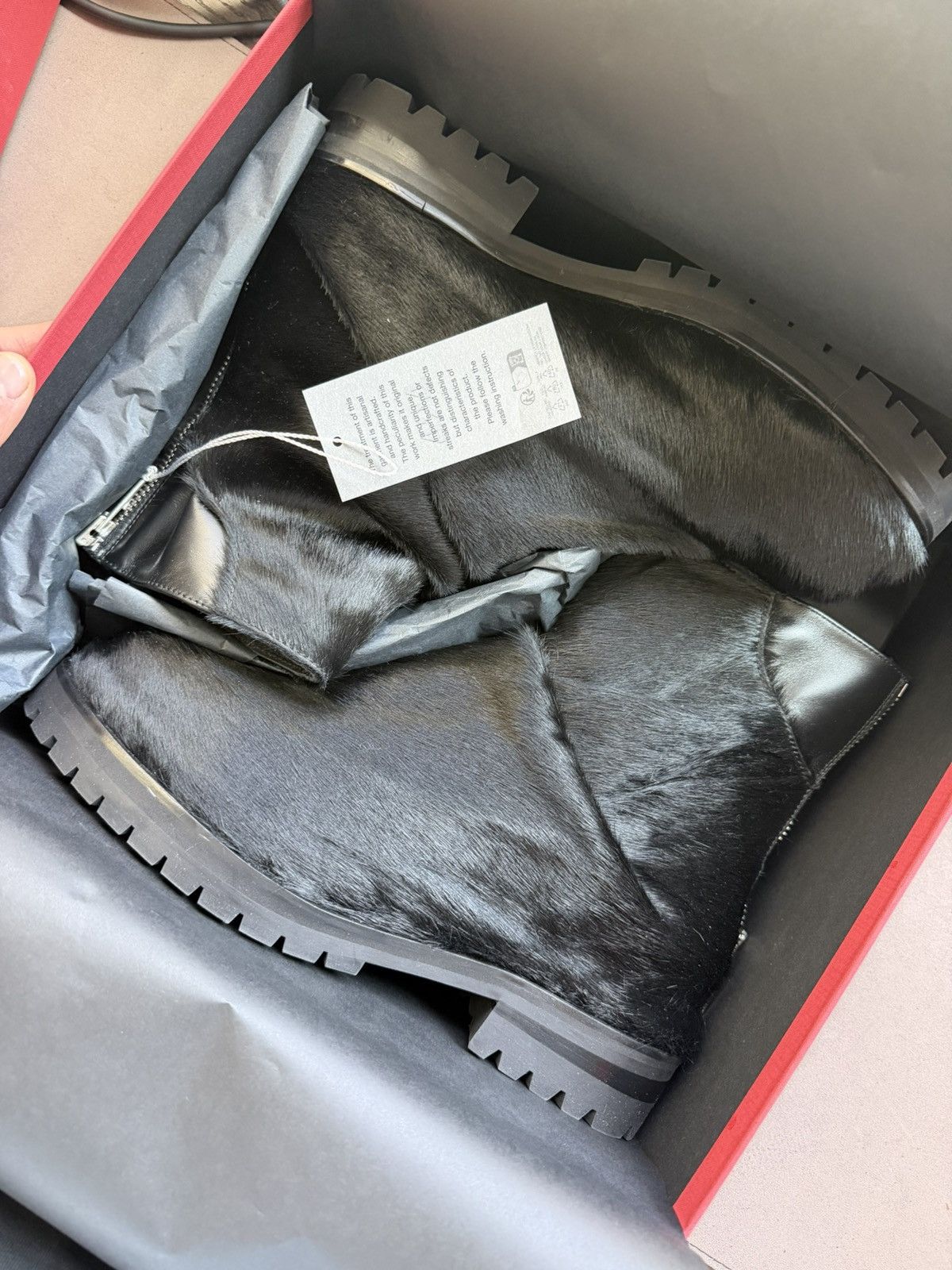 424 PONY HAIR MARATHON BOOT Size US 10 / EU 43 - 2 Thumbnail