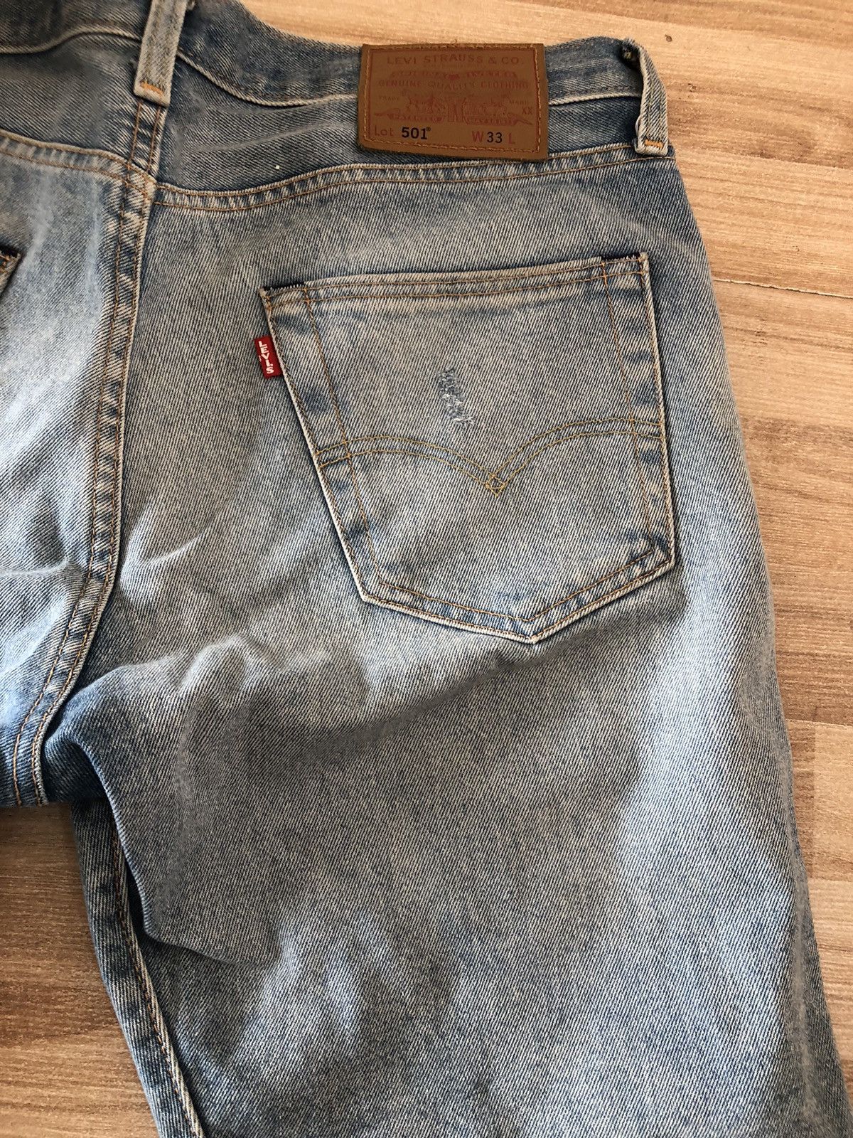 Levi's Levi’s 501 W33 Short Jeans Straight Light Blue Shorts Denim Size US 33 - 2 Thumbnail