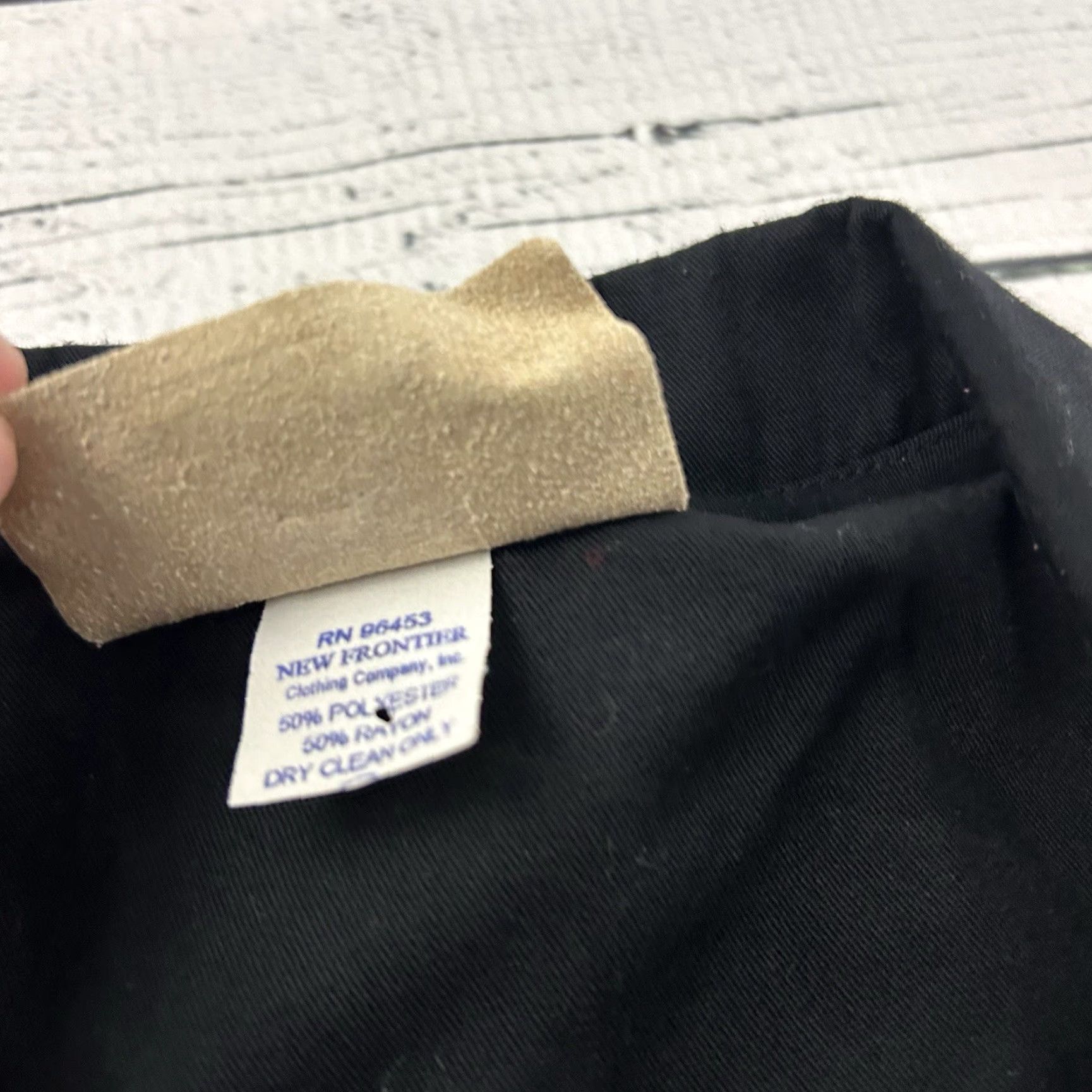 Vintage VINTAGE New Frontier Western Jacket Womens Large Black Cropped Size L / US 10 / IT 46 - 3 Thumbnail