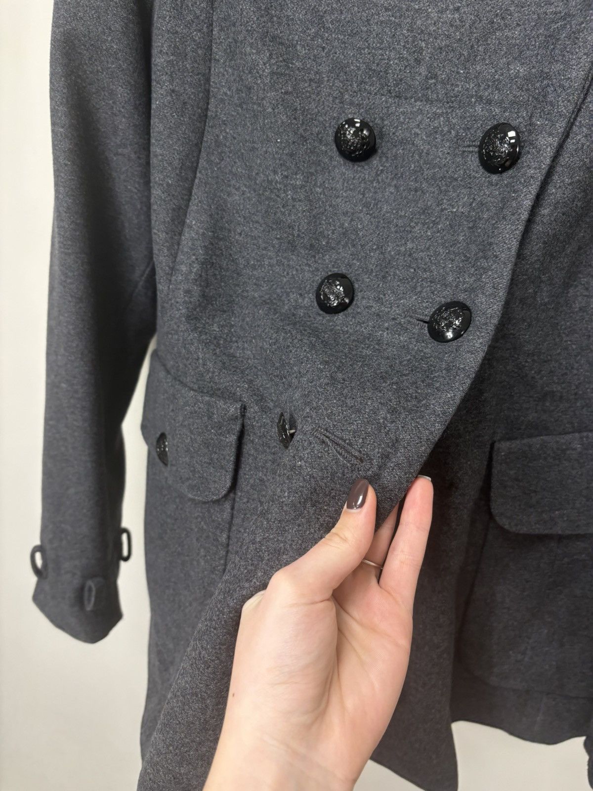 Burberry Thomas Burberry Women’s Double Breasted Wool Cashmere Coat Size M / US 6-8 / IT 42-44 - 7 Thumbnail