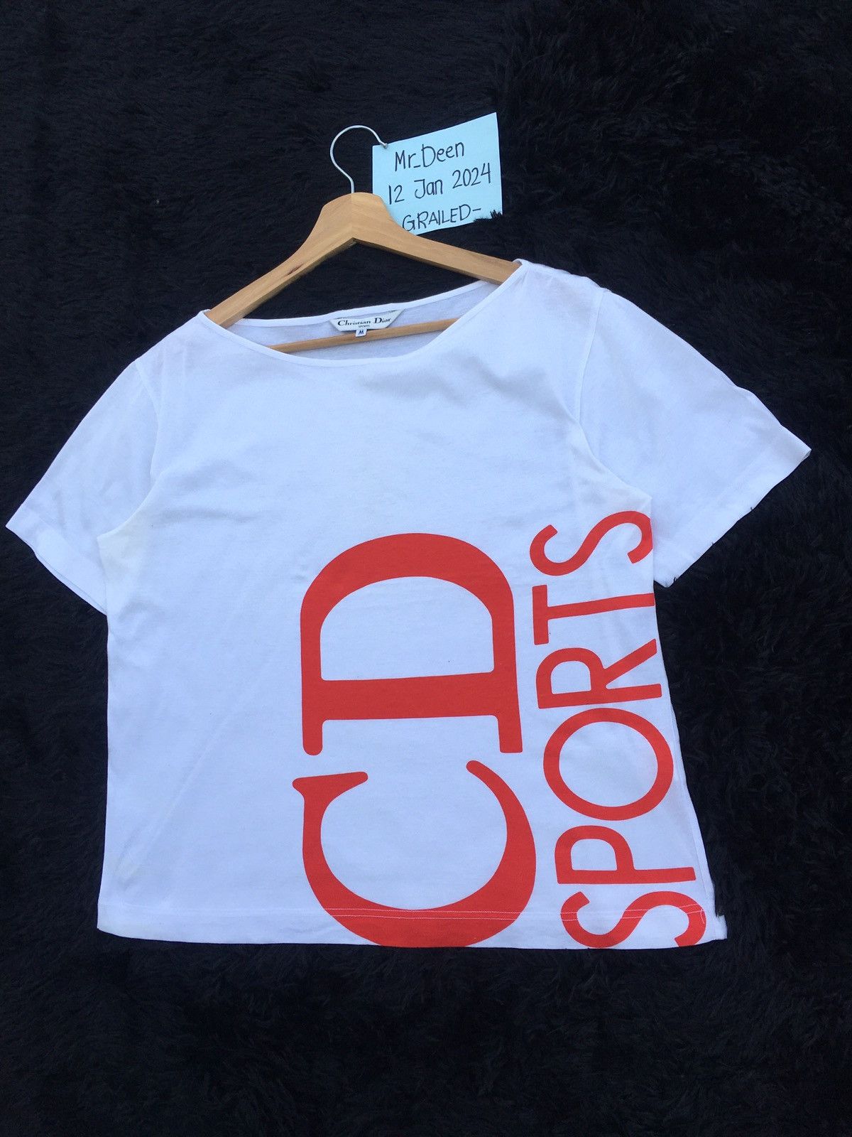 Christian Dior Monsieur Rare Vintage Christian Dior Sports Spellout Tshirt Size S / US 4 / IT 40 - 3 Thumbnail