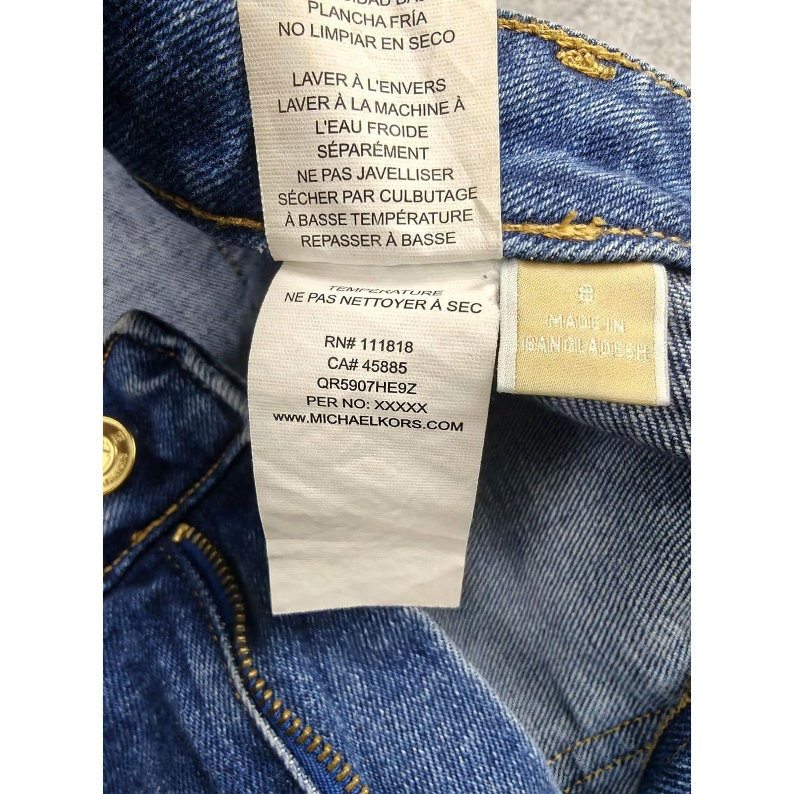 Michael Kors Michael Kors Jeans Womens 8 Blue Medium Wash High Rise Bootcut Stretch Denim Jeans Size 30" / US 8 / IT 44 - 6 Thumbnail