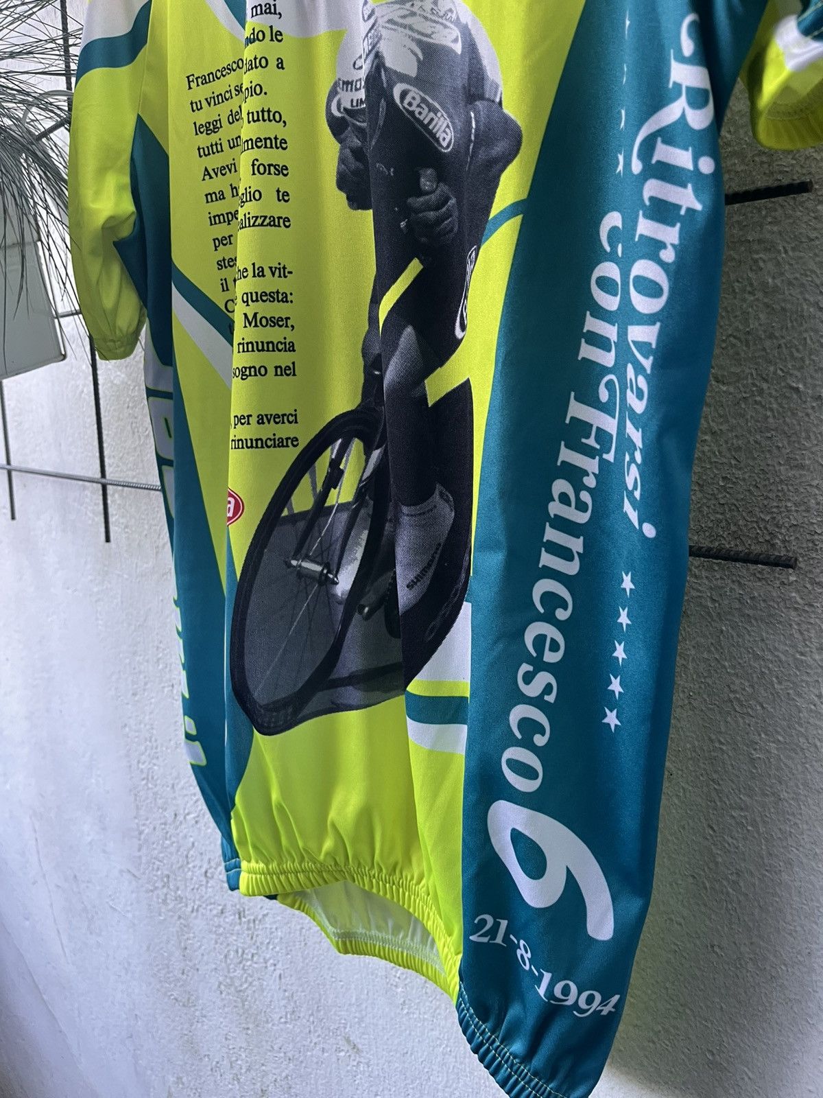 Vintage SEB Vintage Bicycle italian Jersey Francesco Moser Size US XXL / EU 58 / 5 - 4 Thumbnail