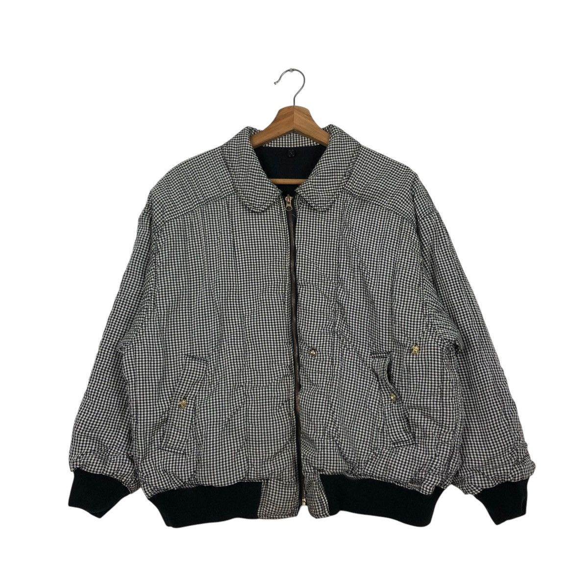 Japanese Brand VINTAGE REVERSIBLE BOMBER JACKET WILLS WOODBINS ISSEY MIYAKE Size US M / EU 48-50 / 2 - 17 Thumbnail