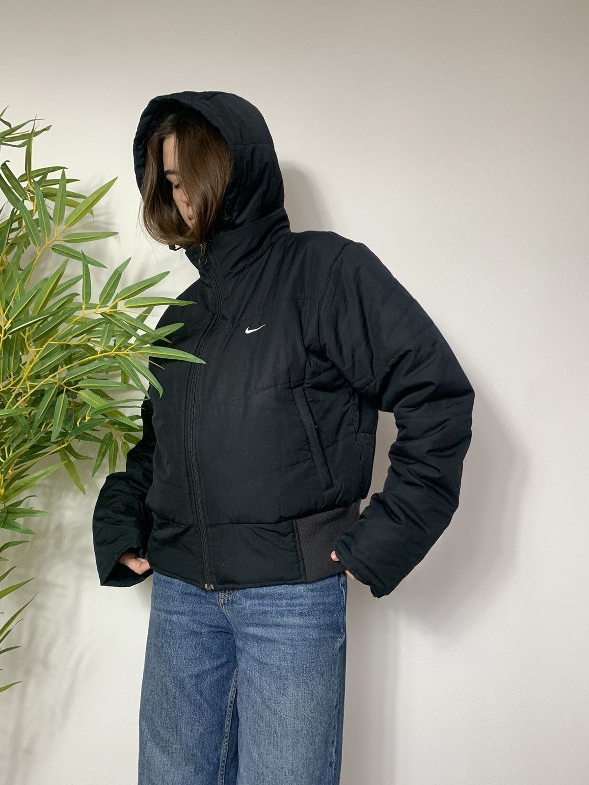 Nike VINTAGE NIKE 2000s CROPPED DOWN PUFFER JACKET Size XL / US 12-14 / IT 48-50 - 2 Thumbnail
