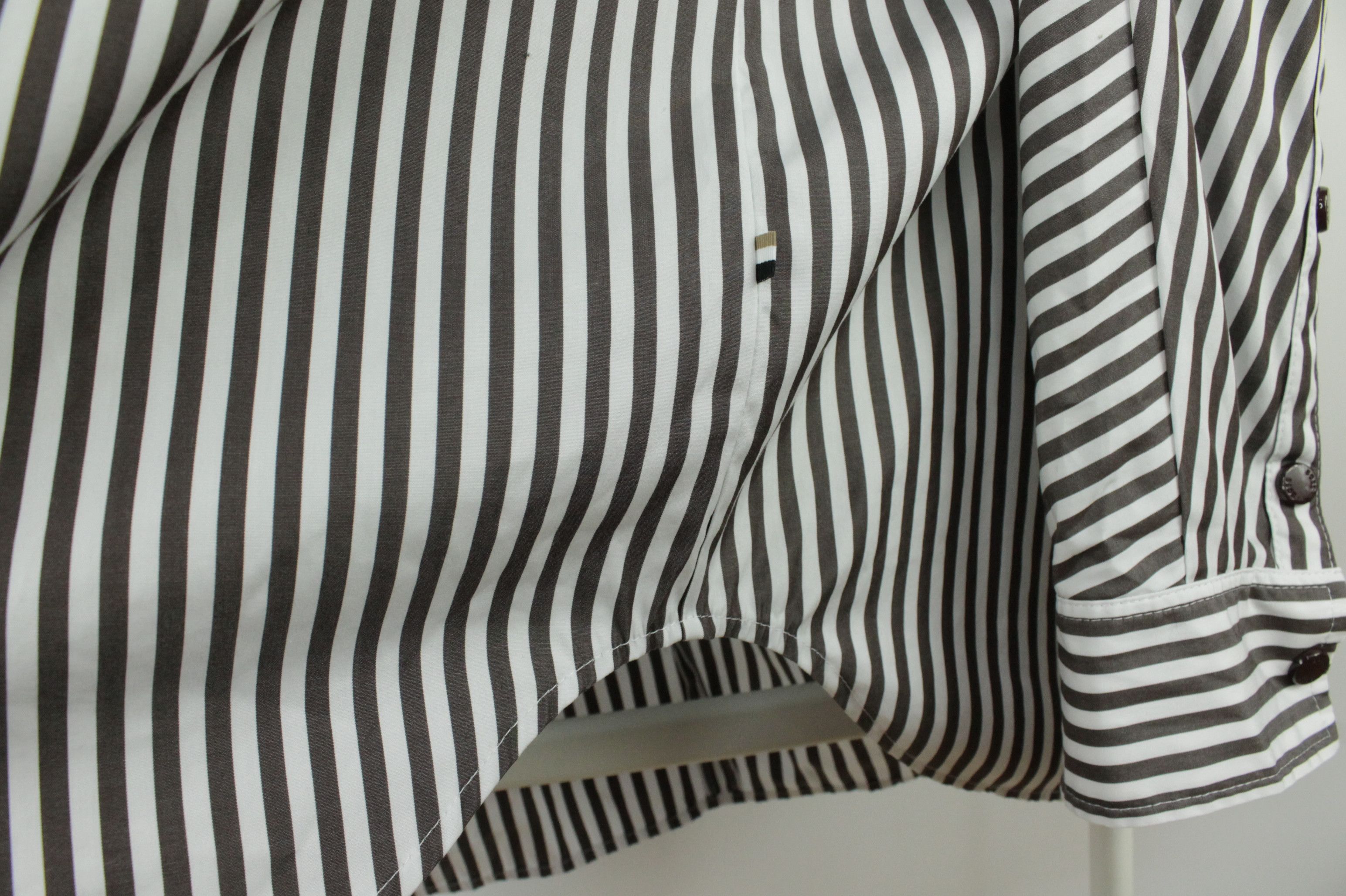 Hugo Boss BOSS Bastripa Relaxed-fit Blouse Striped Cotton Blend Size XL / US 12-14 / IT 48-50 - 10 Thumbnail