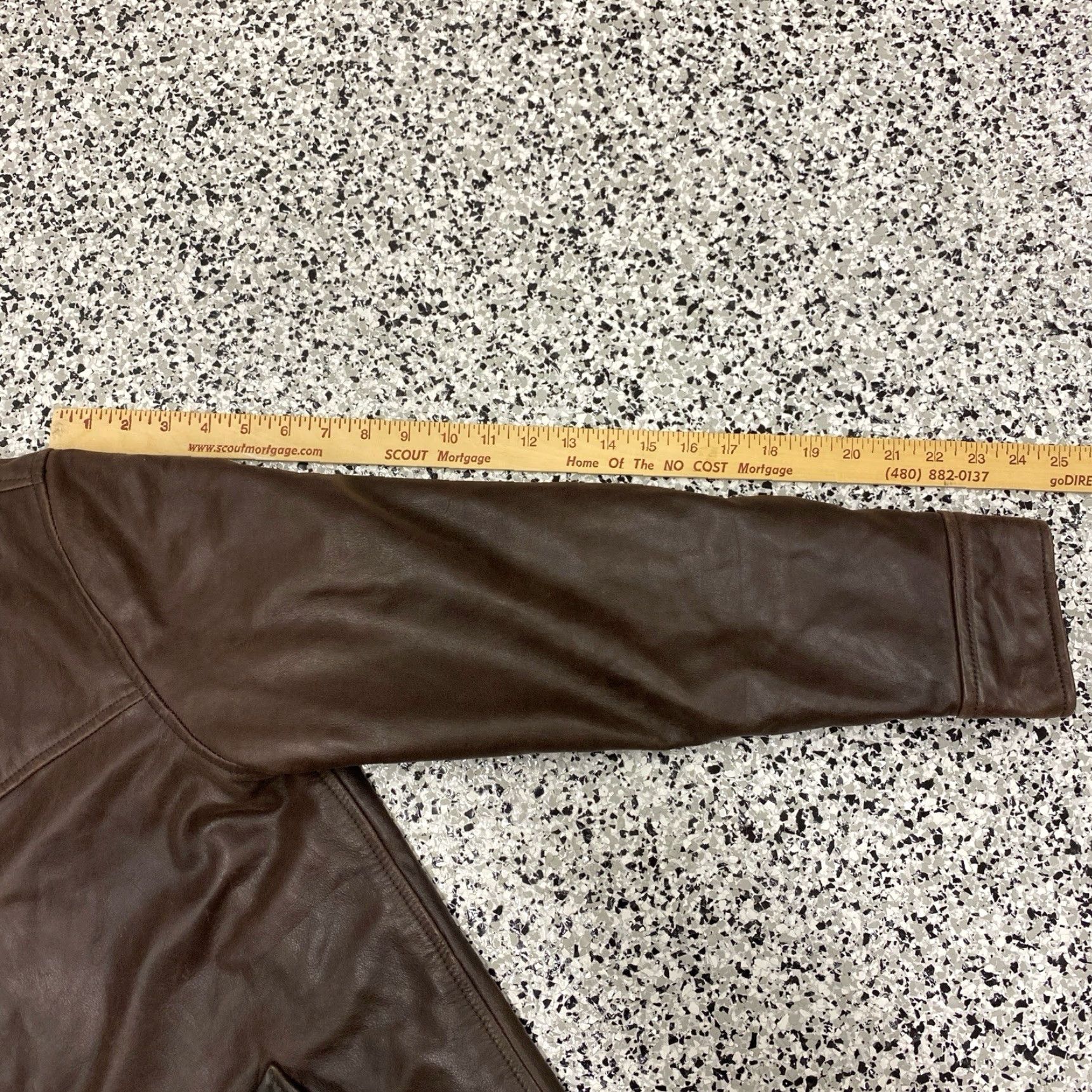 Gap VINTAGE Gap Women Leather Jacket Basic Jacket Lined XSmall Brown Long Sleeve Zip Size XS / US 0-2 / IT 36-38 - 4 Thumbnail