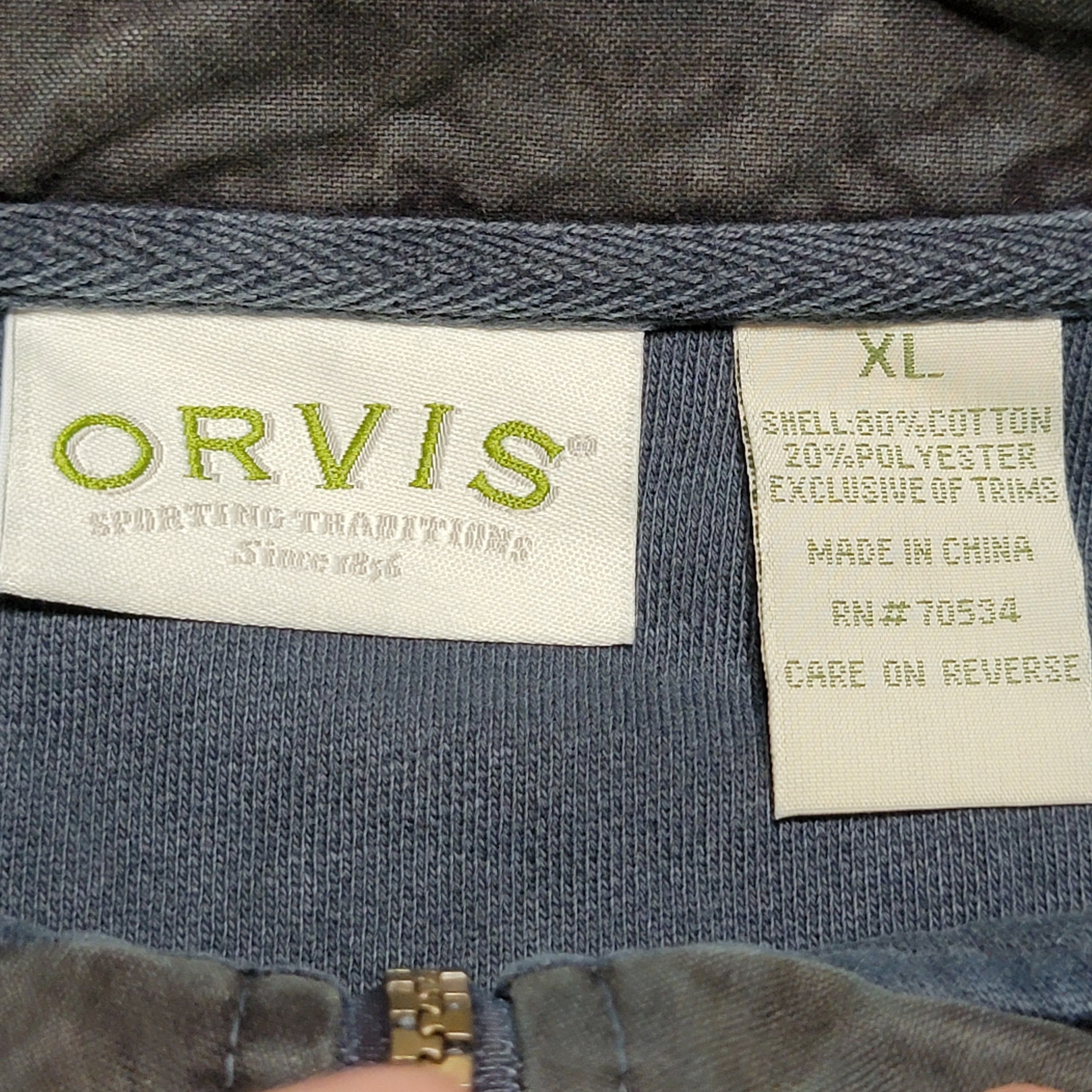 Orvis Orvis LS Quarter Zip Heavy Pullover w/ Pockets - Size XL Size US XL / EU 56 / 4 - 5 Thumbnail