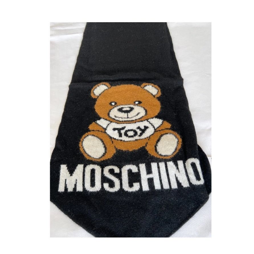 Moschino Moschino Couture Jeremy Scott Teddy Bear Scarf Tie Shaped Size ONE SIZE - 1 Thumbnail