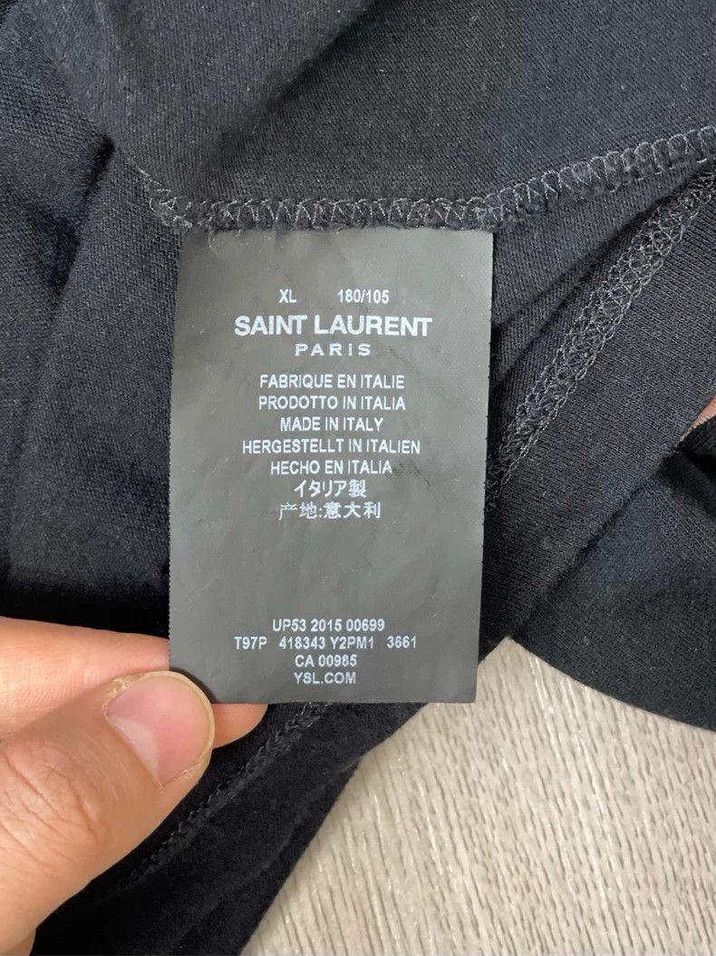 Saint Laurent Paris Saint Laurent ParisBlack baby monogrammed crewneck short s Size US XL / EU 56 / 4 - 6 Thumbnail