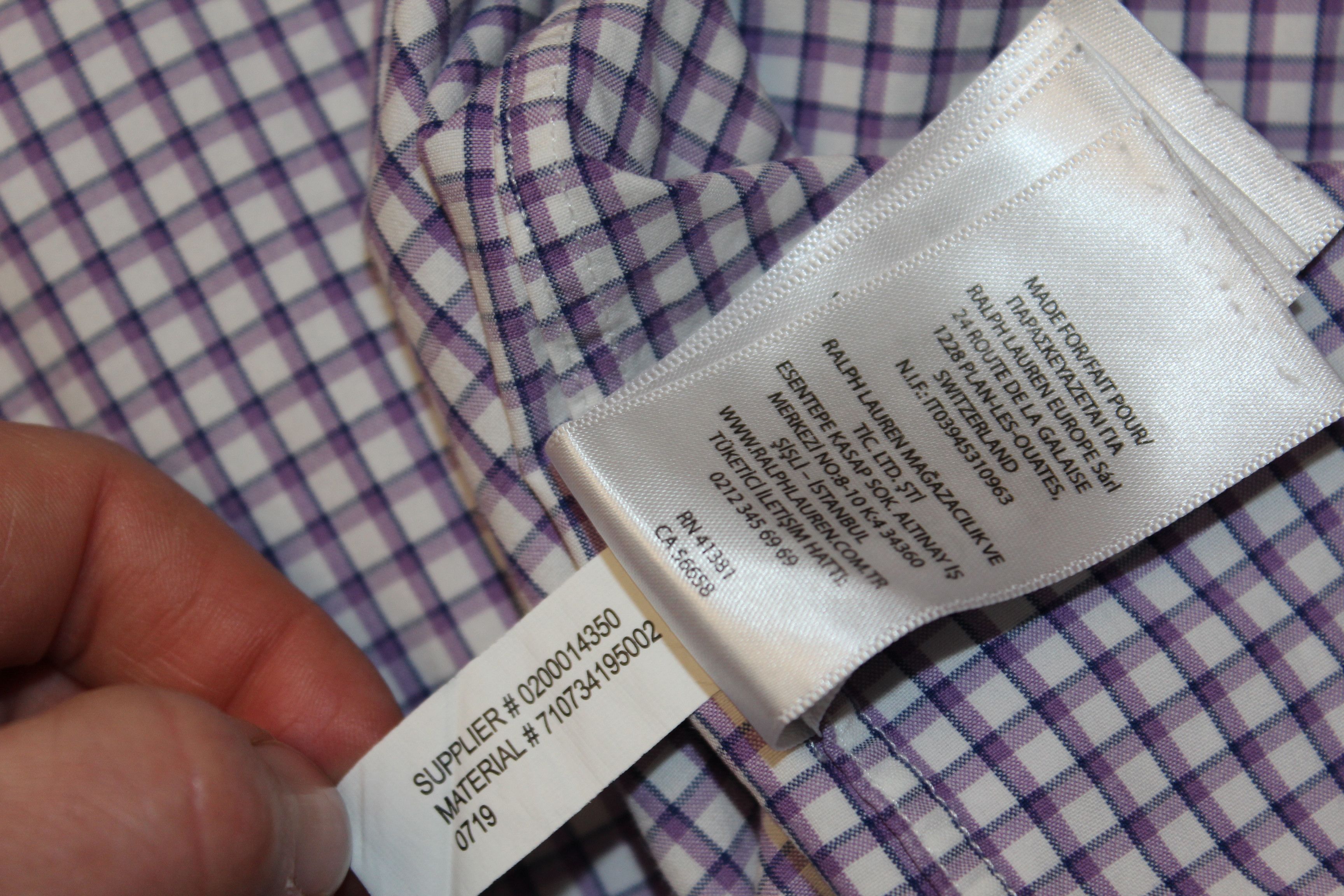 Polo Ralph Lauren RALPH LAUREN Long Sleeve Purple Check Shirt Size 2XL Size US XXL / EU 58 / 5 - 11 Thumbnail