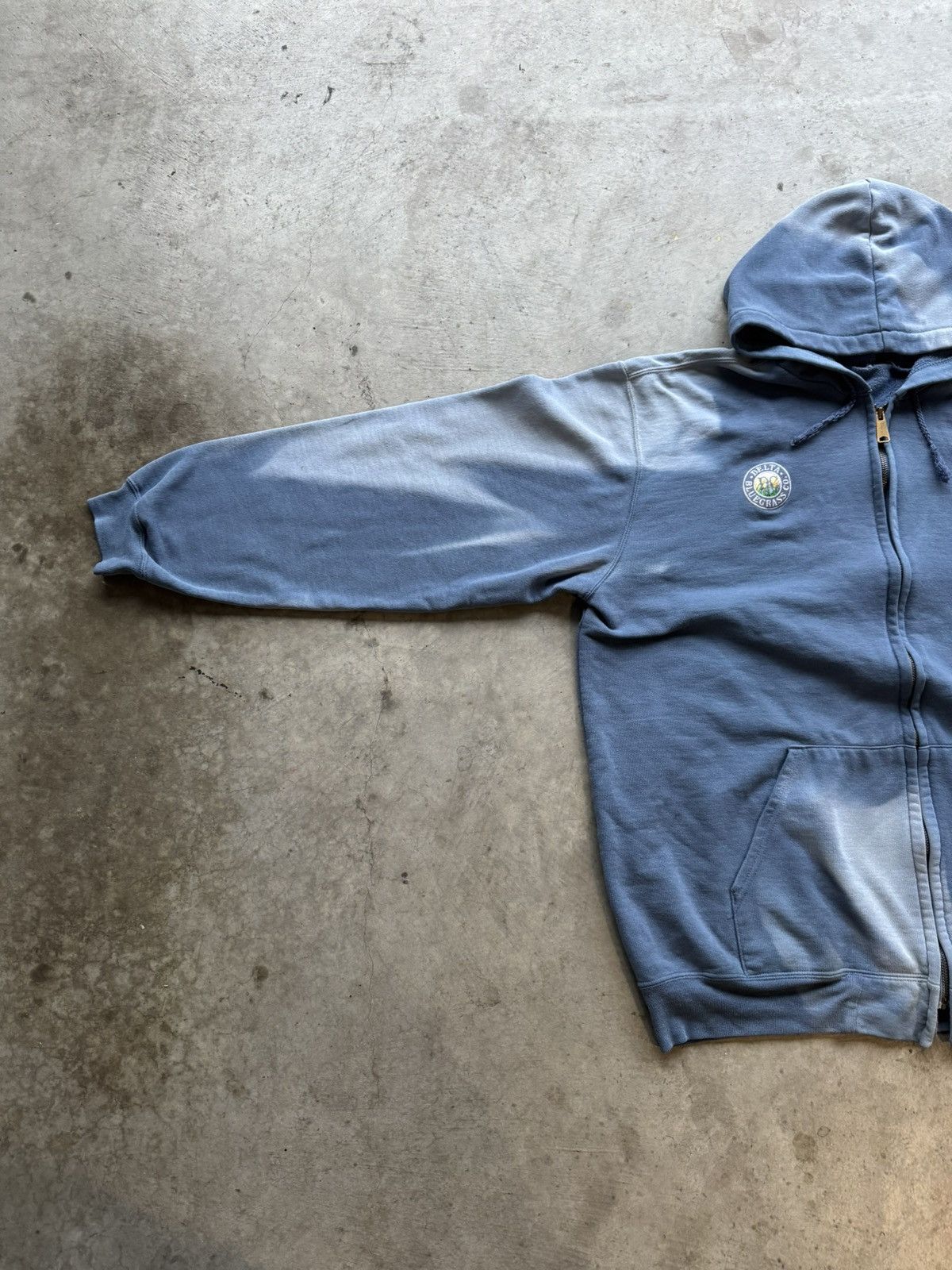 Akimbo Club × Carhartt Vintage 90s Carhartt Faded Blue Zip Up Hoodie Size US XL / EU 56 / 4 - 5 Thumbnail