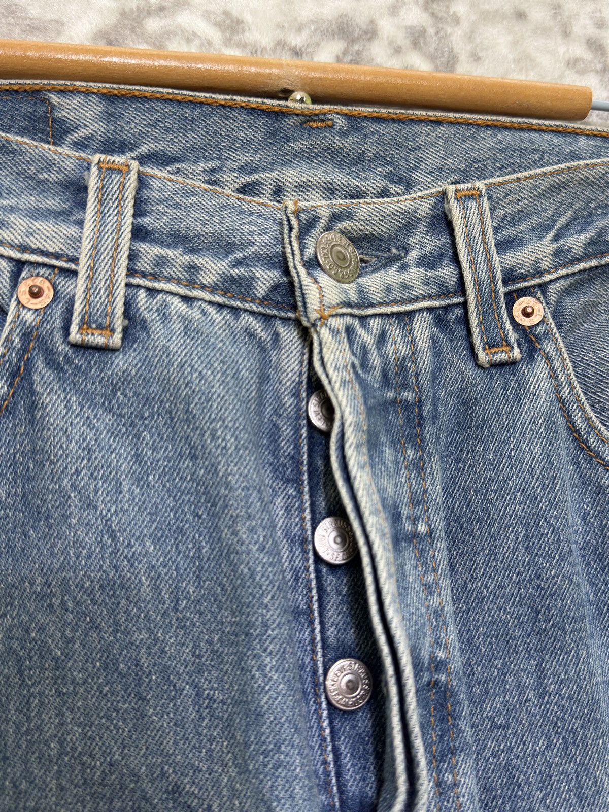 Levi's Levi’s 501 Custom Patchwork 90s Straight Denim Size US 30 / EU 46 - 8 Thumbnail