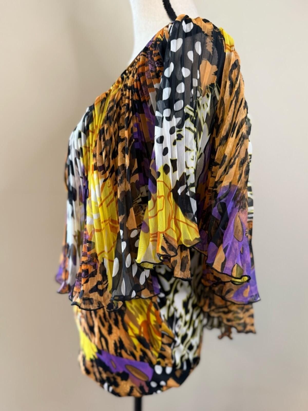 Other Madison Paige pleated wearable art top leopard polka dot M Size M / US 6-8 / IT 42-44 - 3 Thumbnail