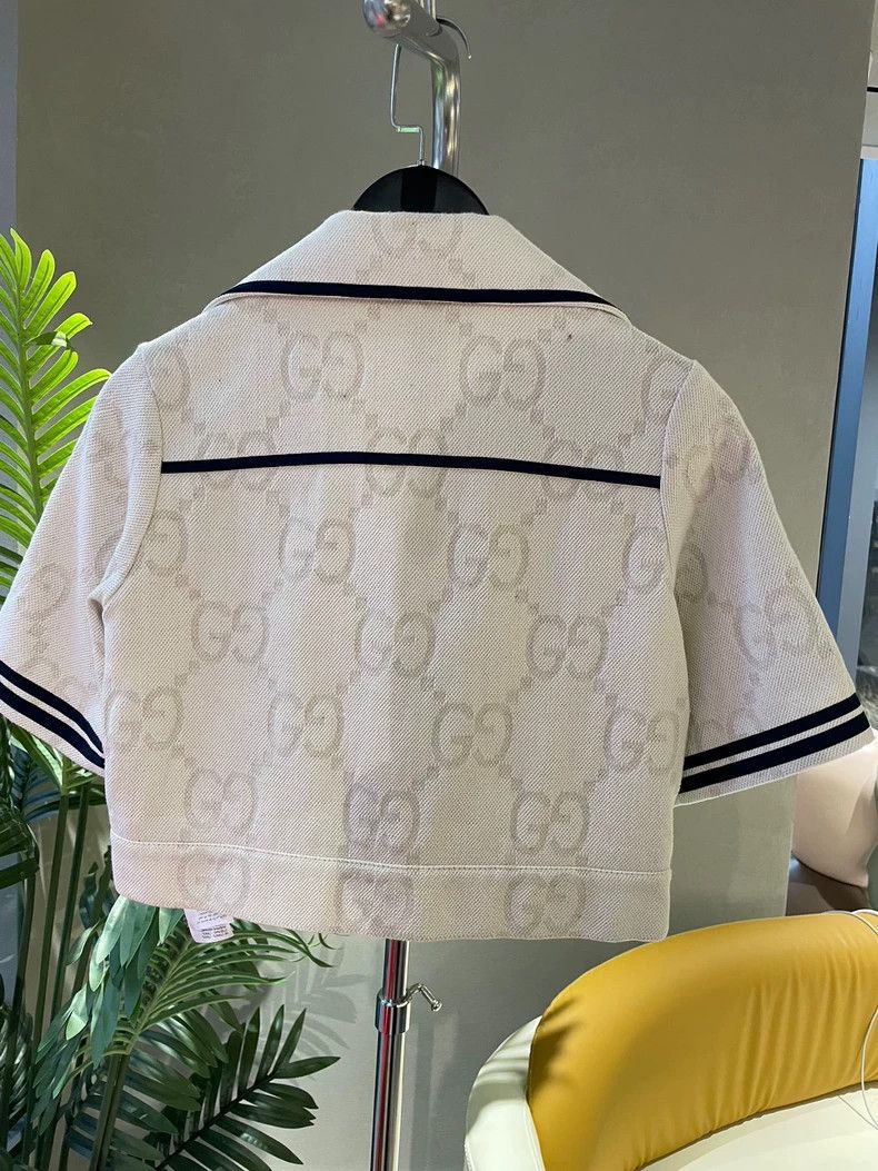 Gucci Gucci Size 36 Jacquart full-print short sleeves 2503-Nextar Size US XS / EU 42 / 0 - 2 Thumbnail