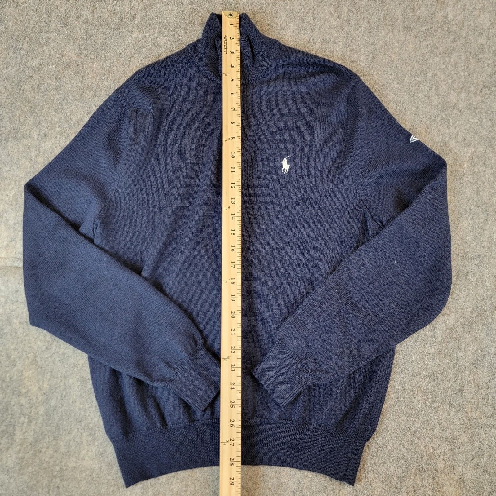 Polo Ralph Lauren Vintage Polo Ralph Lauren Sweater Merino Wool 1/4 Zip Knit Size US L / EU 52-54 / 3 - 5 Thumbnail