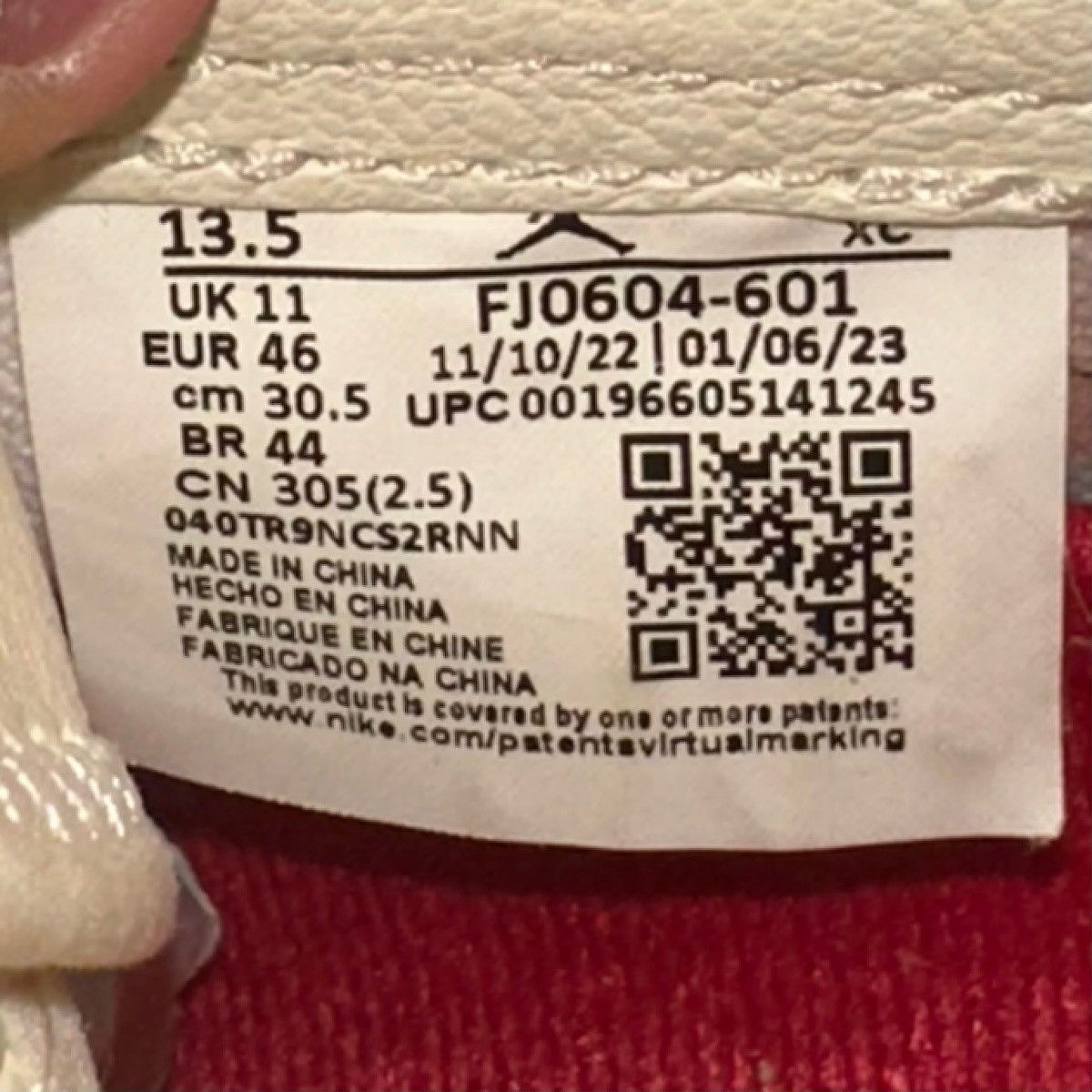 Jordan Brand × Nike 13.5W (12M) - Jordan 1 High Zoom Comfort 2 x Teyana Taylor Size US 12 / EU 45 - 6 Thumbnail