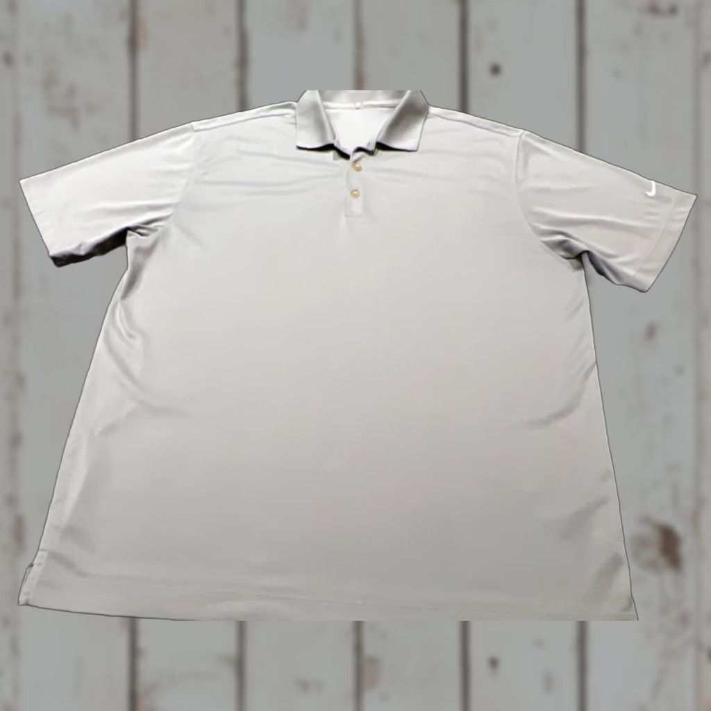 Nike Nike Golf Polo Shirt XL Men Gray Solid Performance Golf Size US XL / EU 56 / 4 - 1 Thumbnail
