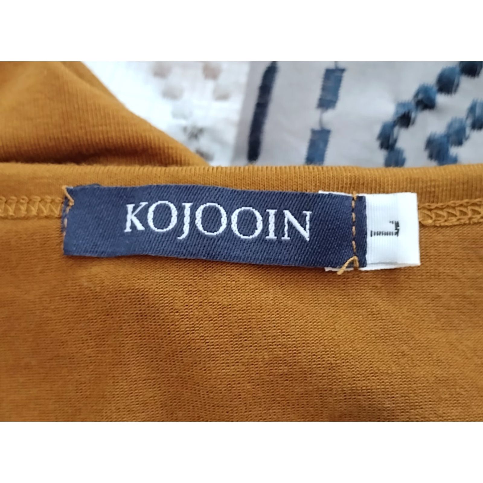 Vintage Kojooin V-Neck Midi Dress L Women's Orange High Waist Long Sleeve Button Dress Size L / US 10 / IT 46 - 6 Thumbnail