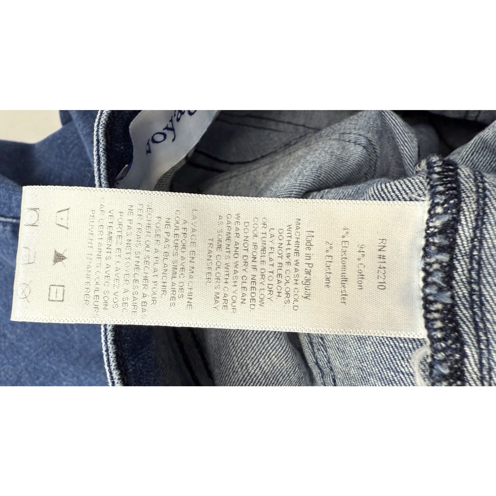 Nomad VINTAGE Voyageur Jeans Womens 24 Nomad Cropped Sailor Wide Leg High Rise Denim Pants Blue Shoot Size 42" / US 20 - 5 Thumbnail