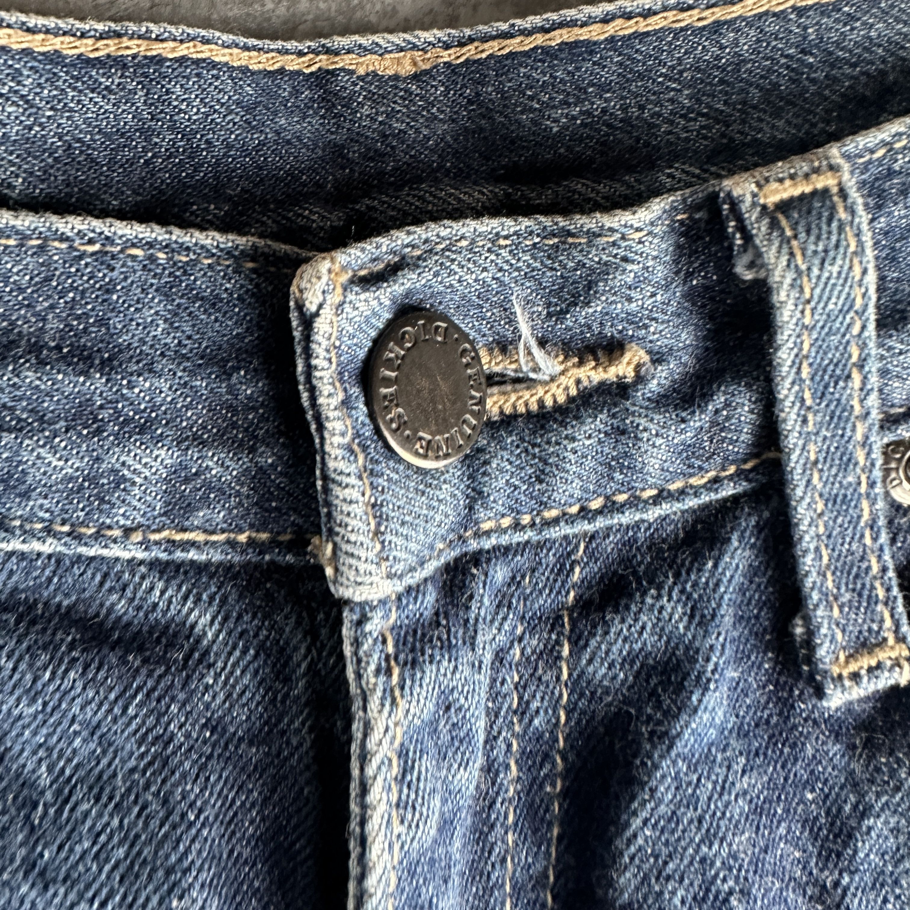 Dickies VTG Dickies Carpenter Shorts Denim Work Cargo Pockets Y2K Size US 33 - 8 Thumbnail