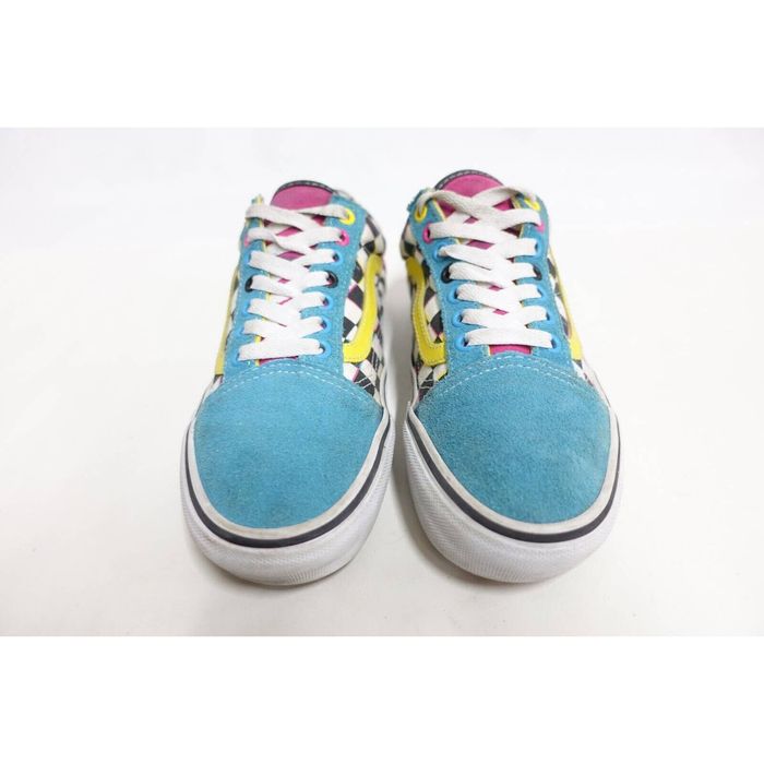 Vans blue hot sale yellow pink