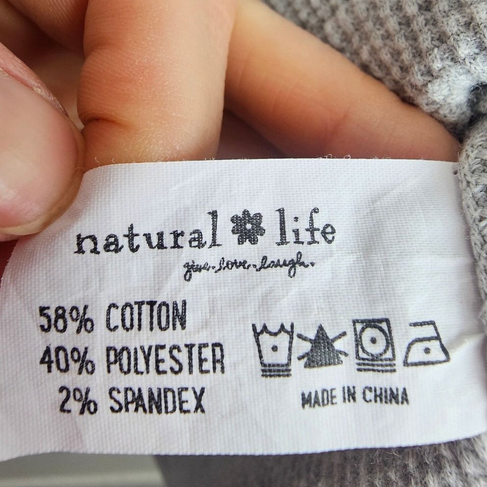 Natural Issue Natural Life Womens Waffle Knit Oversized Thermal Top Sz S/M Size M / US 6-8 / IT 42-44 - 8 Thumbnail
