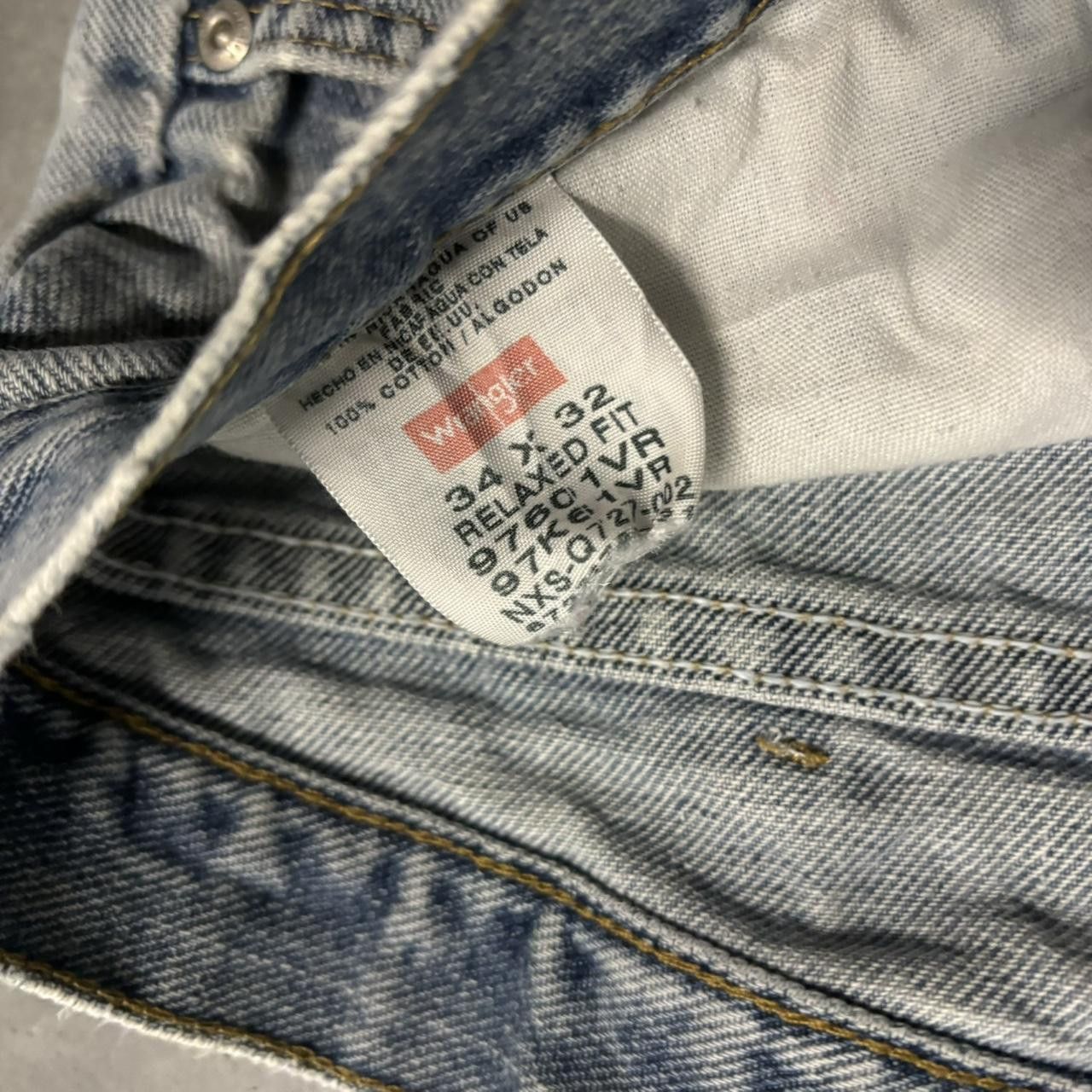 Japanese Brand × Vintage Crazy Vintage Y2K/2000s Grunge Faded Light Wash Denim Jeans! Size US 34 / EU 50 - 8 Thumbnail