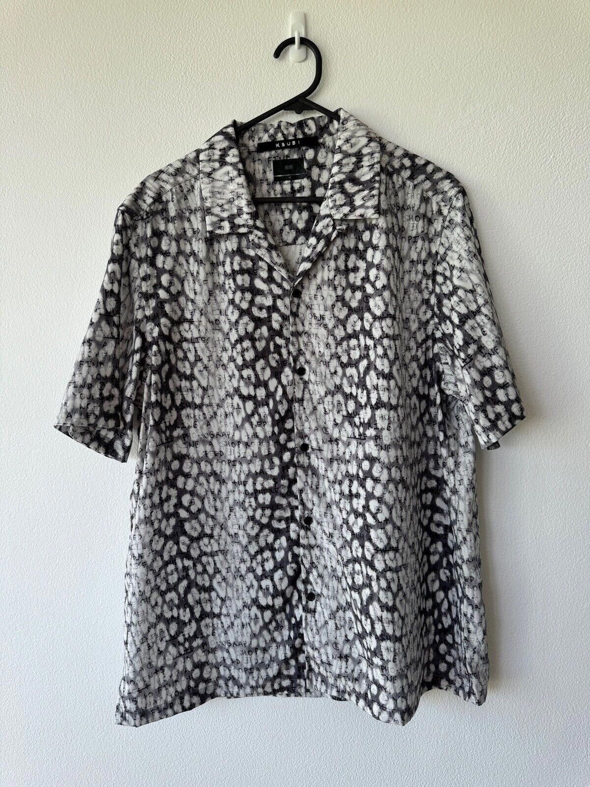 Ksubi new ksubi medium m short sleeve shirt top resort black Leo Size US M / EU 48-50 / 2 - 1 Thumbnail