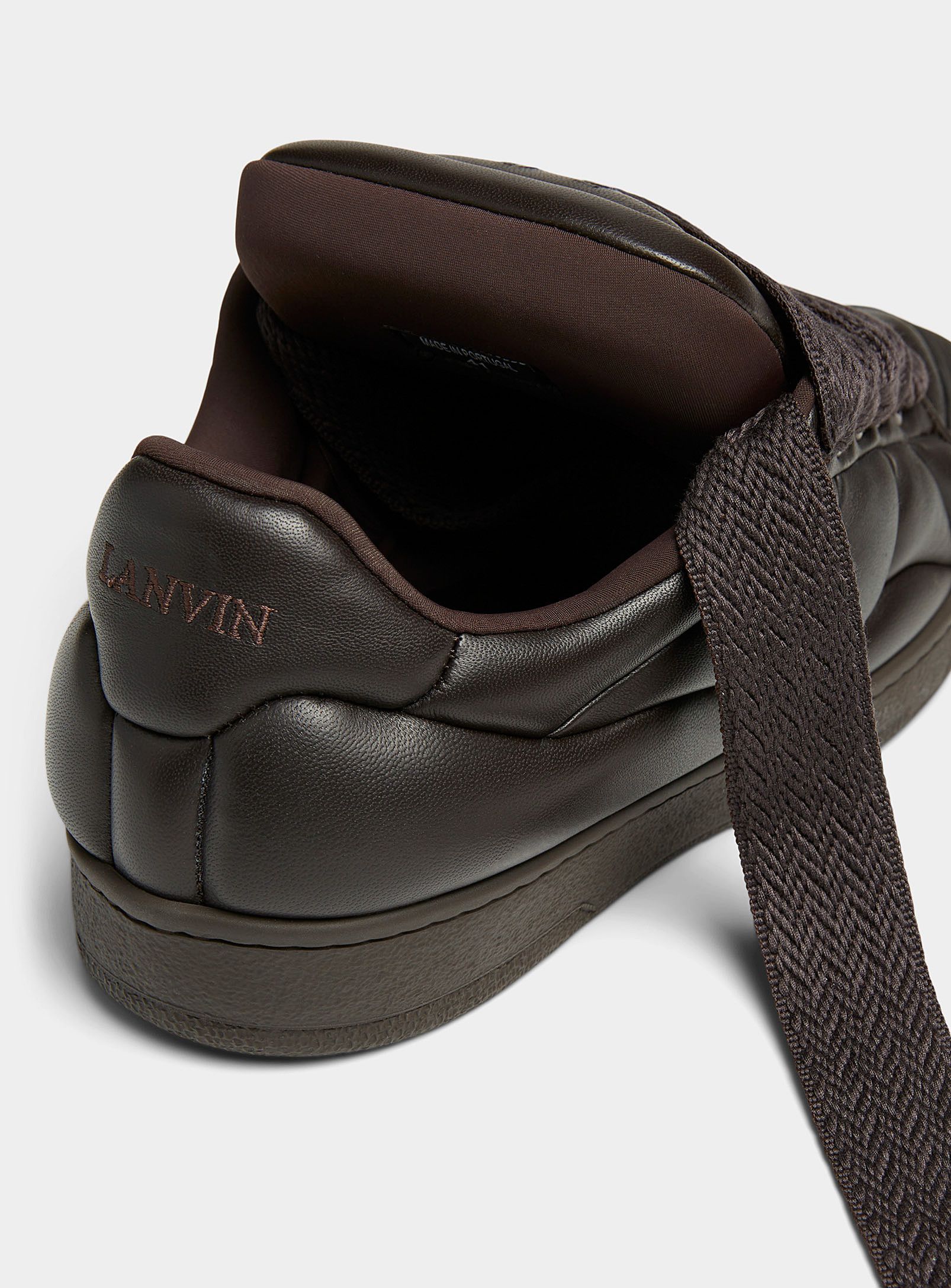 Lanvin BNWT AW23 LANVIN CURB XL LOW TOP SNEAKERS CACAO 40 Size US 7 / EU 40 - 10 Thumbnail