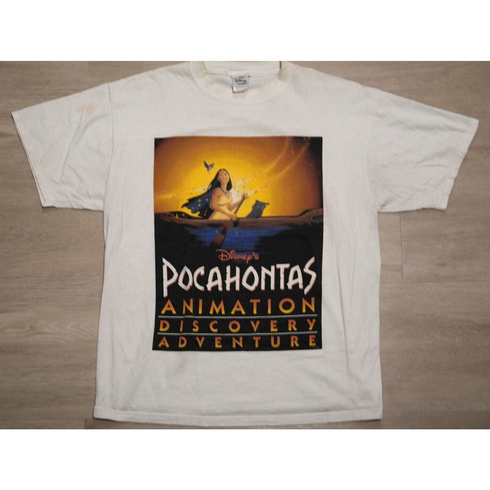 Disney Vintage 90s Disney Store Pocahontas T-Shirt XL Movie Graphic Size US XL / EU 56 / 4 - 2 Thumbnail