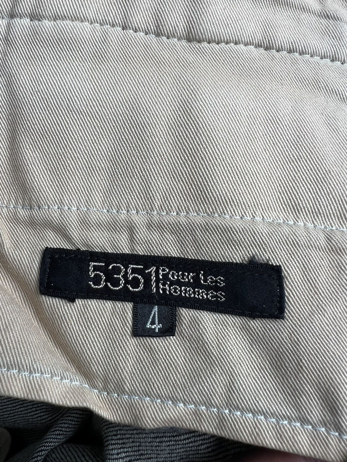 5351 POUR LES HOMMES Y2K 5351 Pour Les Hommes Big Flare Hem Stitching Denim Jeans Size US 34 / EU 50 - 13 Thumbnail