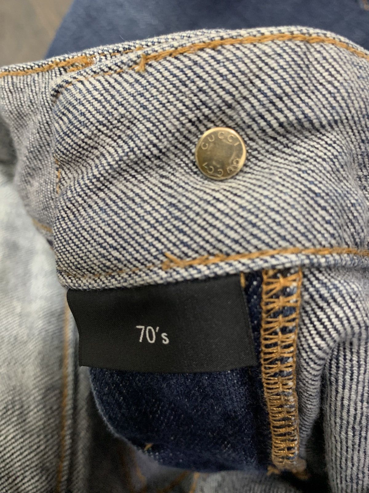Gucci Gucci Horsebit Low-Rised Flared Womens Jeans 70's Size 25" / US 0 / IT 36 - 7 Thumbnail