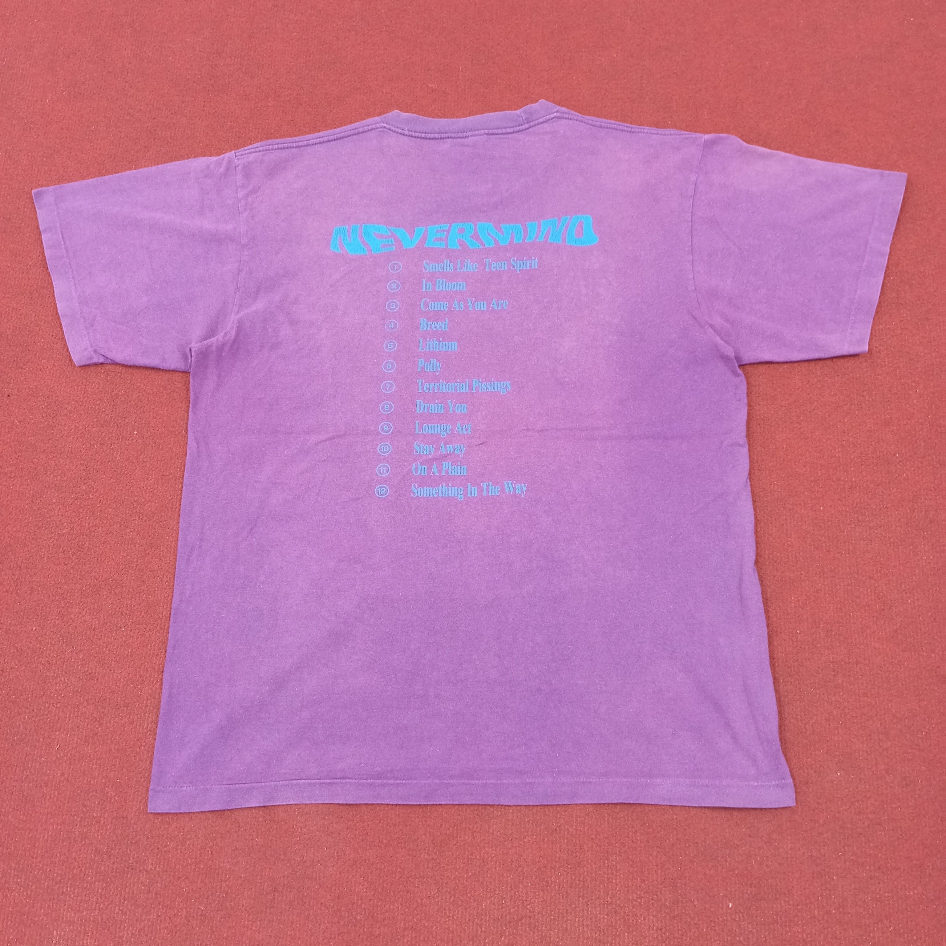 Band Tees × Vintage Nirvana Nevermind Band Music Album Cover Style Tshirt Size US L / EU 52-54 / 3 - 3 Thumbnail