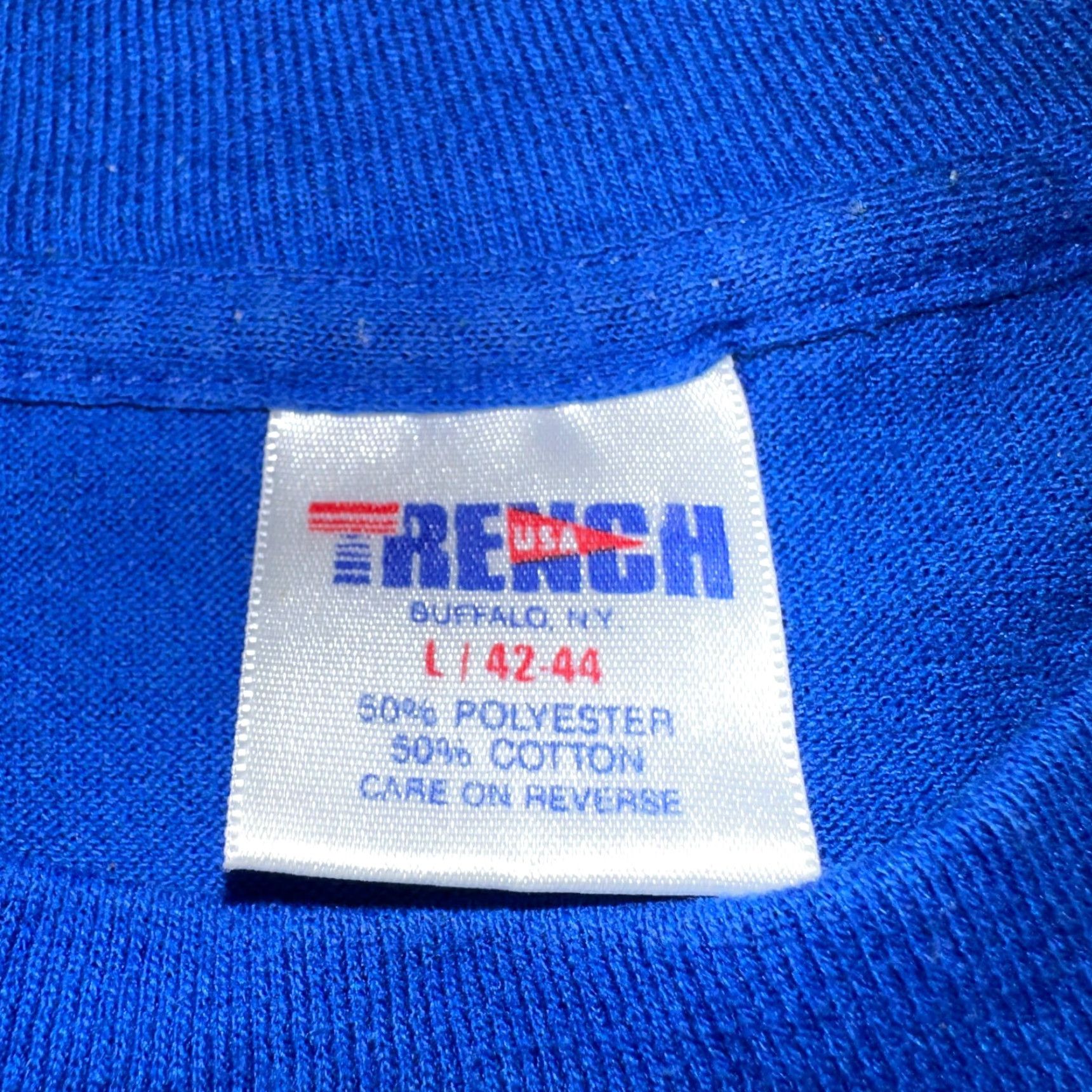 NHL VINTAGE New York Rangers VTG Sportswear T Shirt Mens L NHL Blue 90s Single Stitch Size US L / EU 52-54 / 3 - 4 Thumbnail