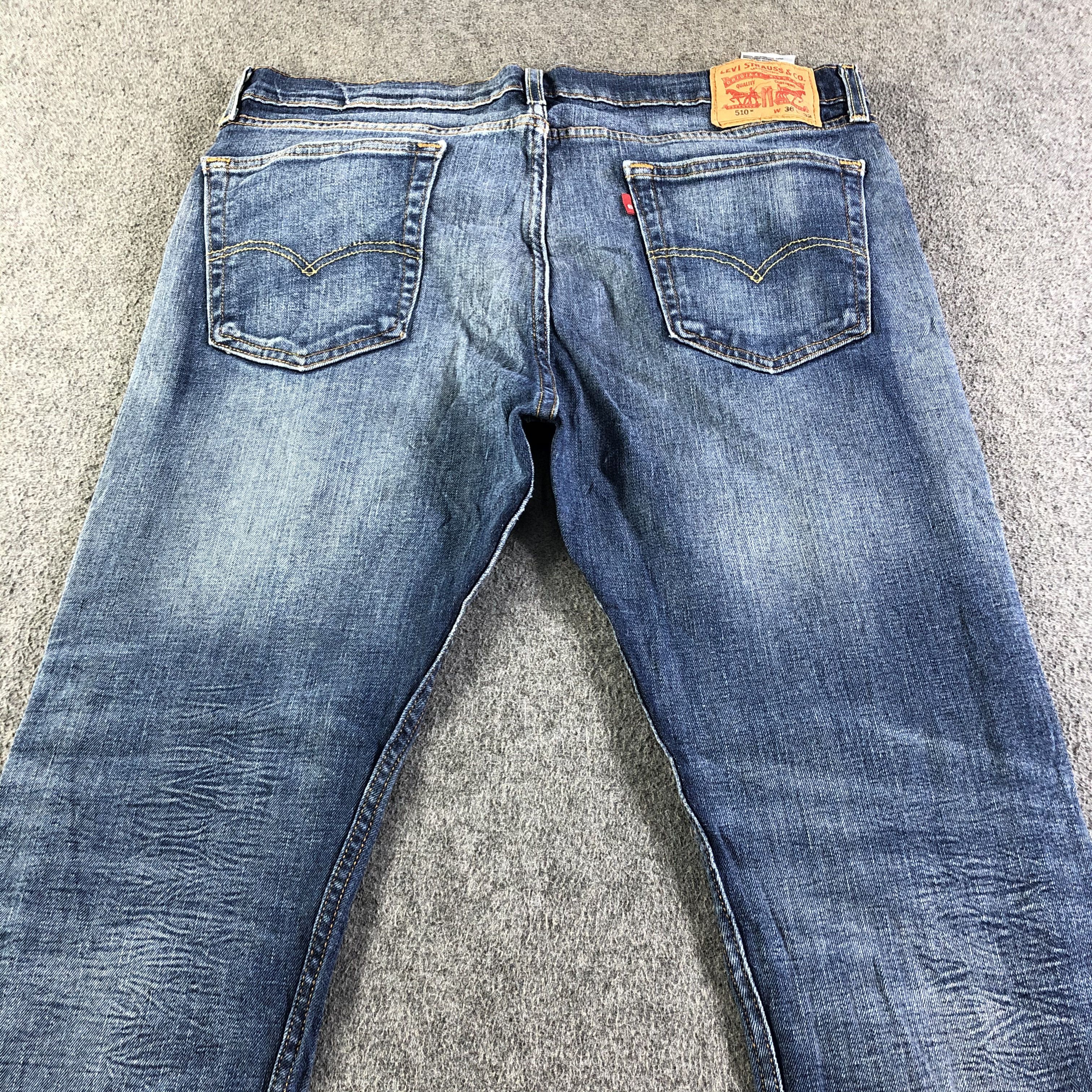 Levi's Vintage Blue Wash Levis 510 Jeans-J4487 Size US 36 / EU 52 - 4 Thumbnail