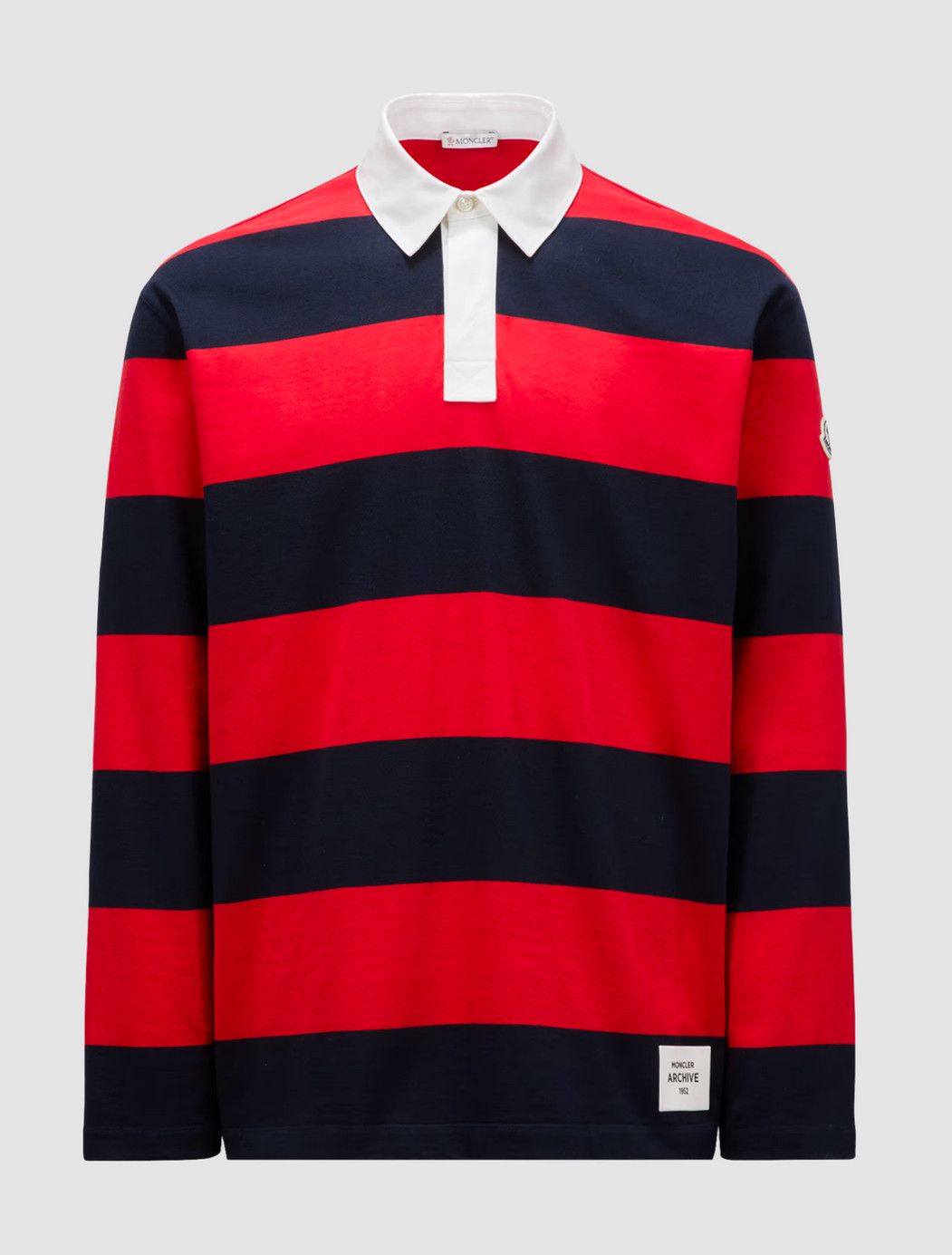 Moncler LS striped rugby jumper. Size US XL / EU 56 / 4 - 5 Thumbnail